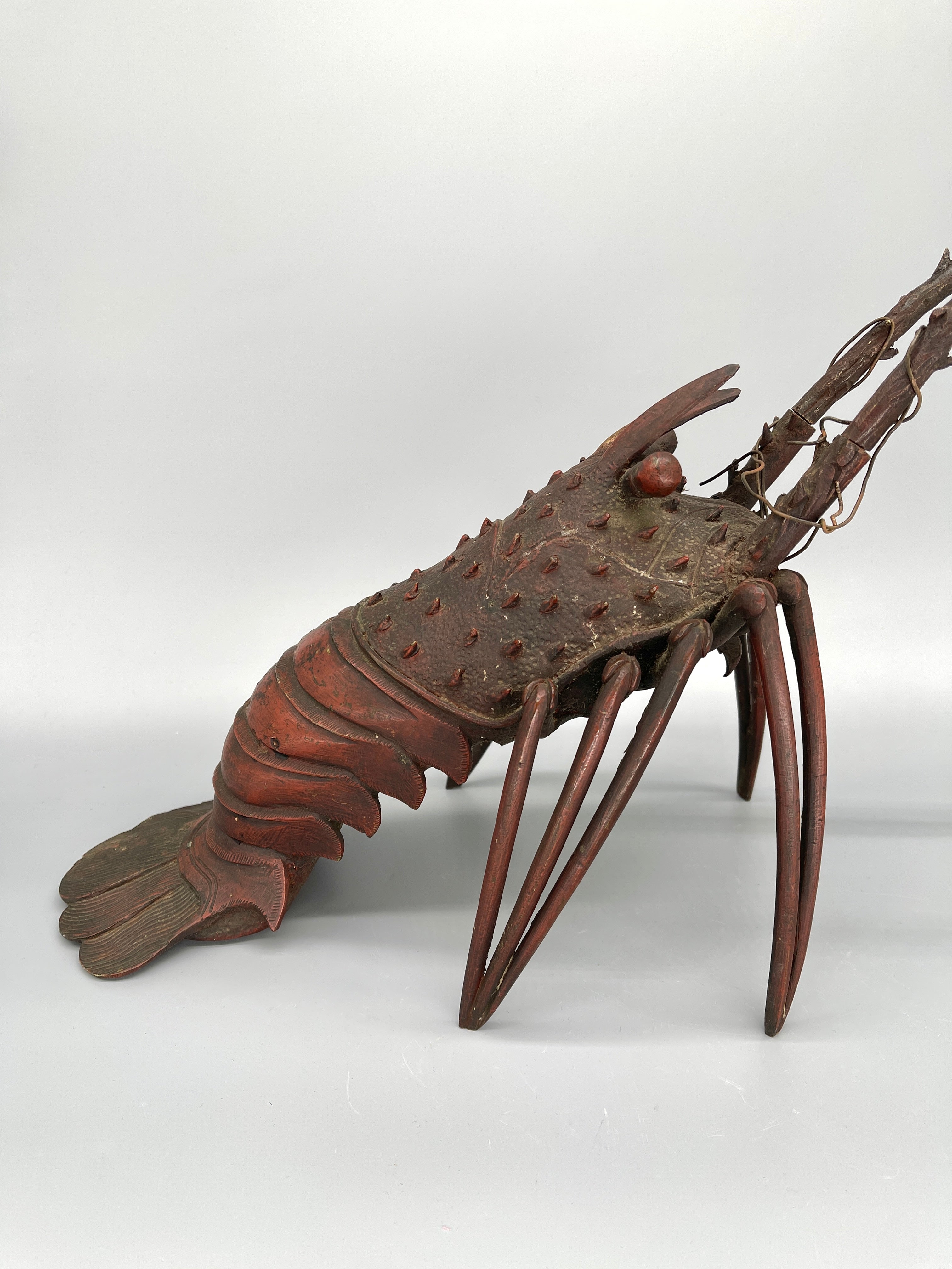 Japanese Okimono Of Lobster | Iron