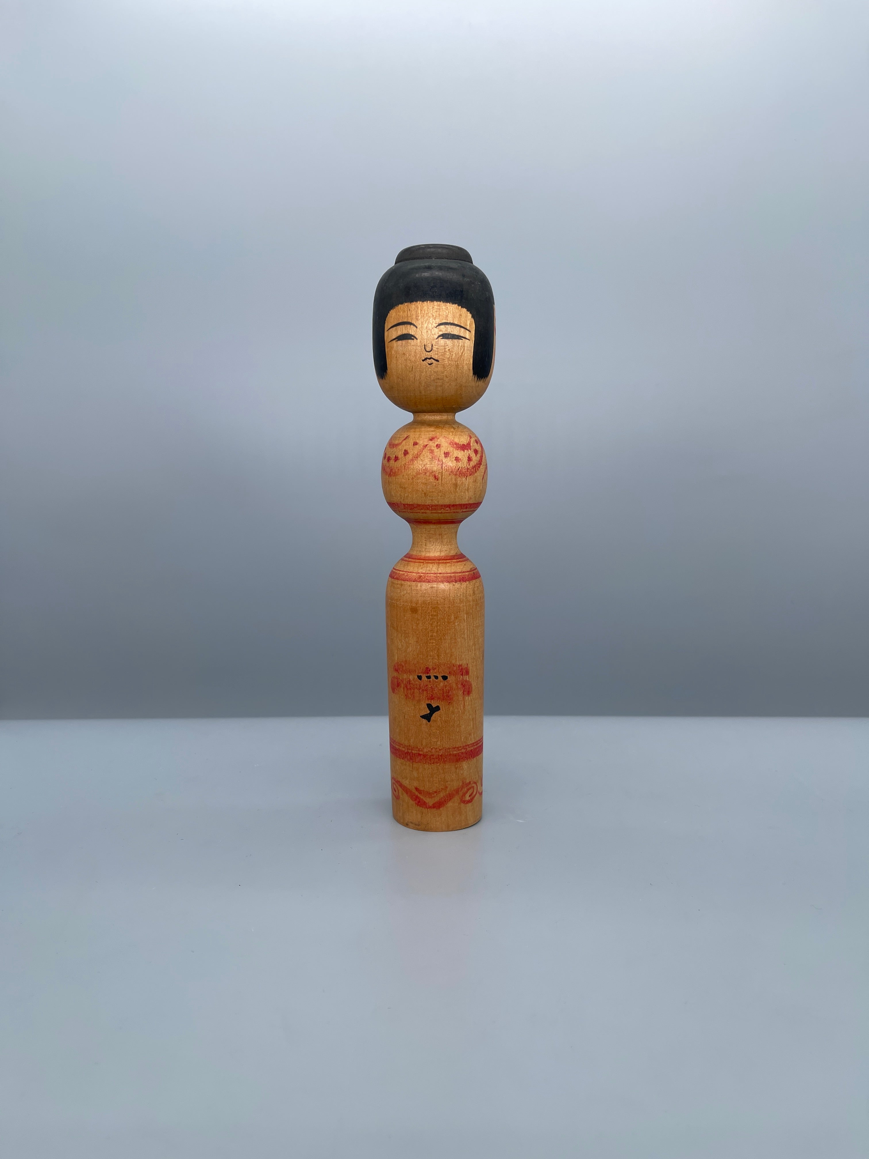 Vintage Japanese Tsugaru Kokeshi Doll | c.1960