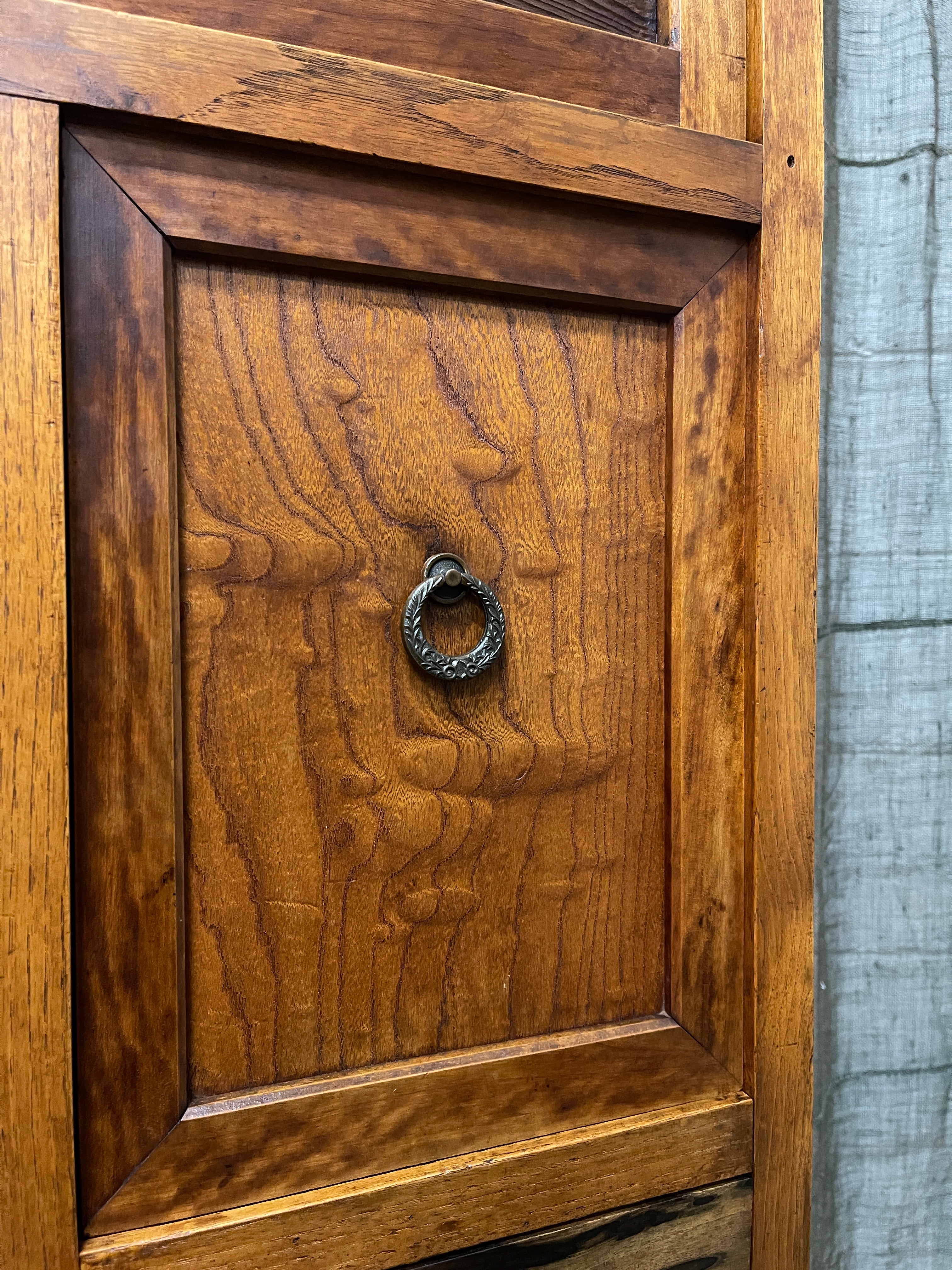 Mizuya, Vintage Japanese Kitchen Cabinet - Cedar, Elm, Persimmon | Taisho, c.1930