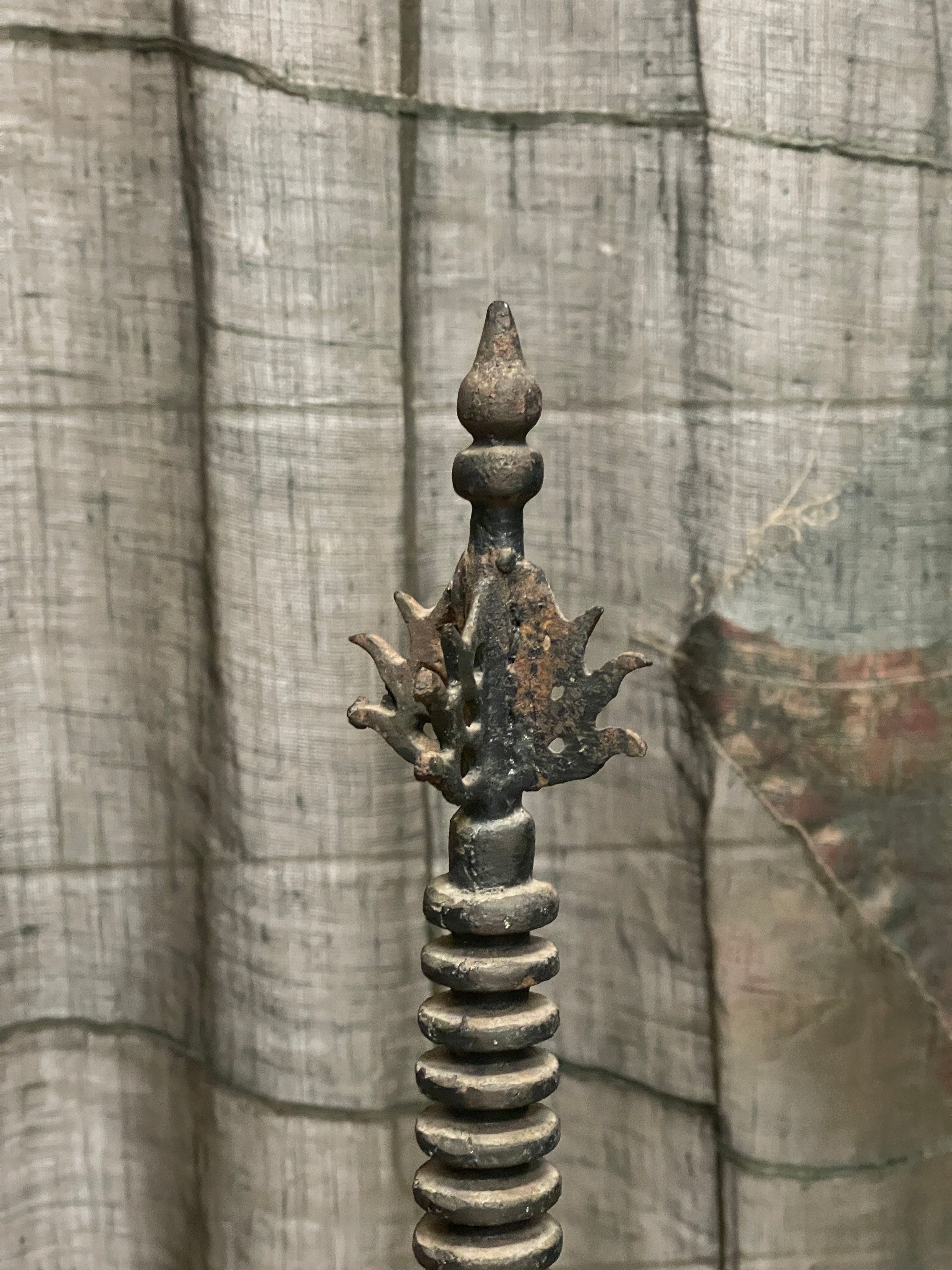 Vintage Japanese Pagoda Statue - Iron | Midcentury