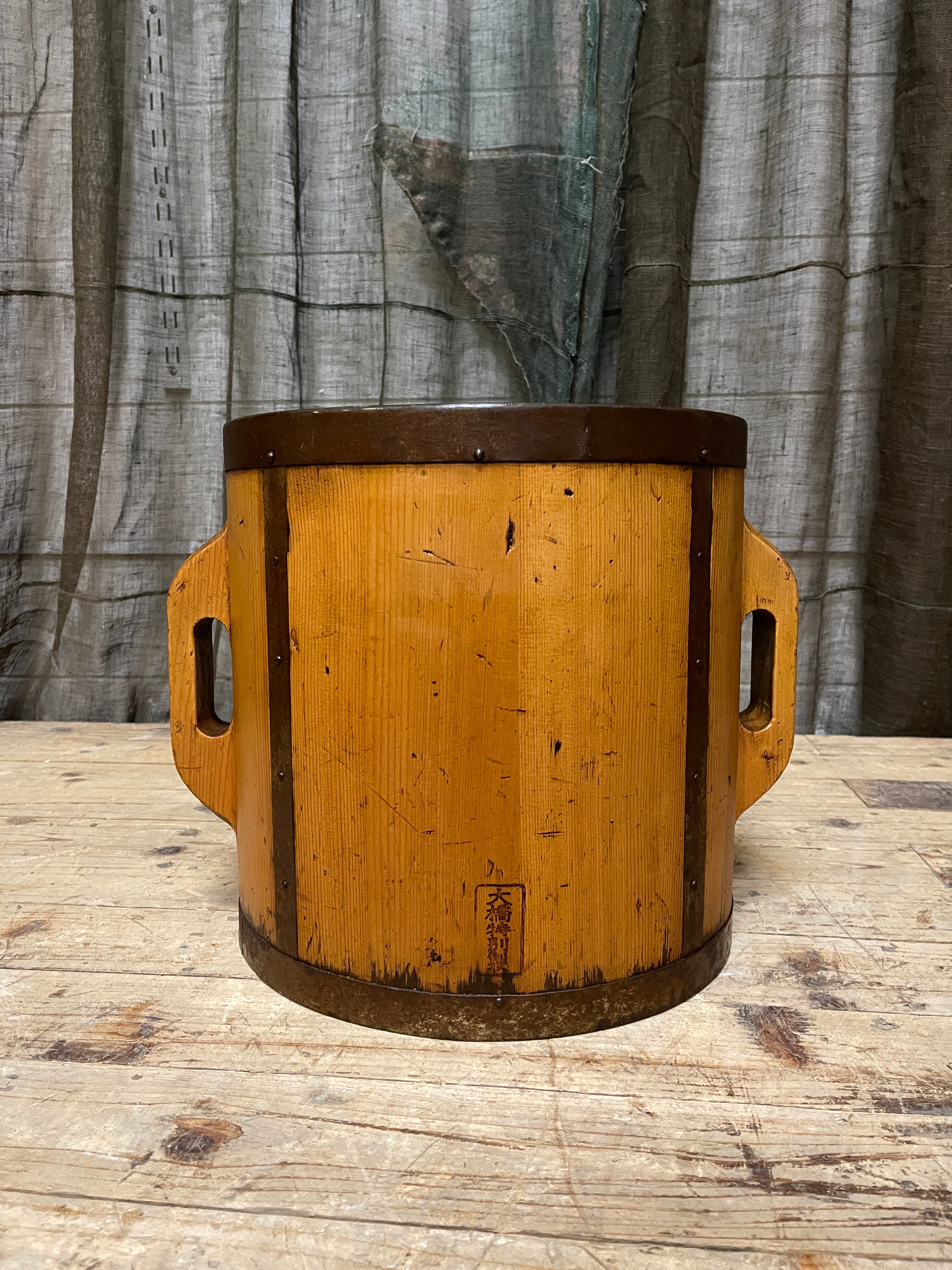 Tomasu, Antique Japanese Rice Measure Bucket