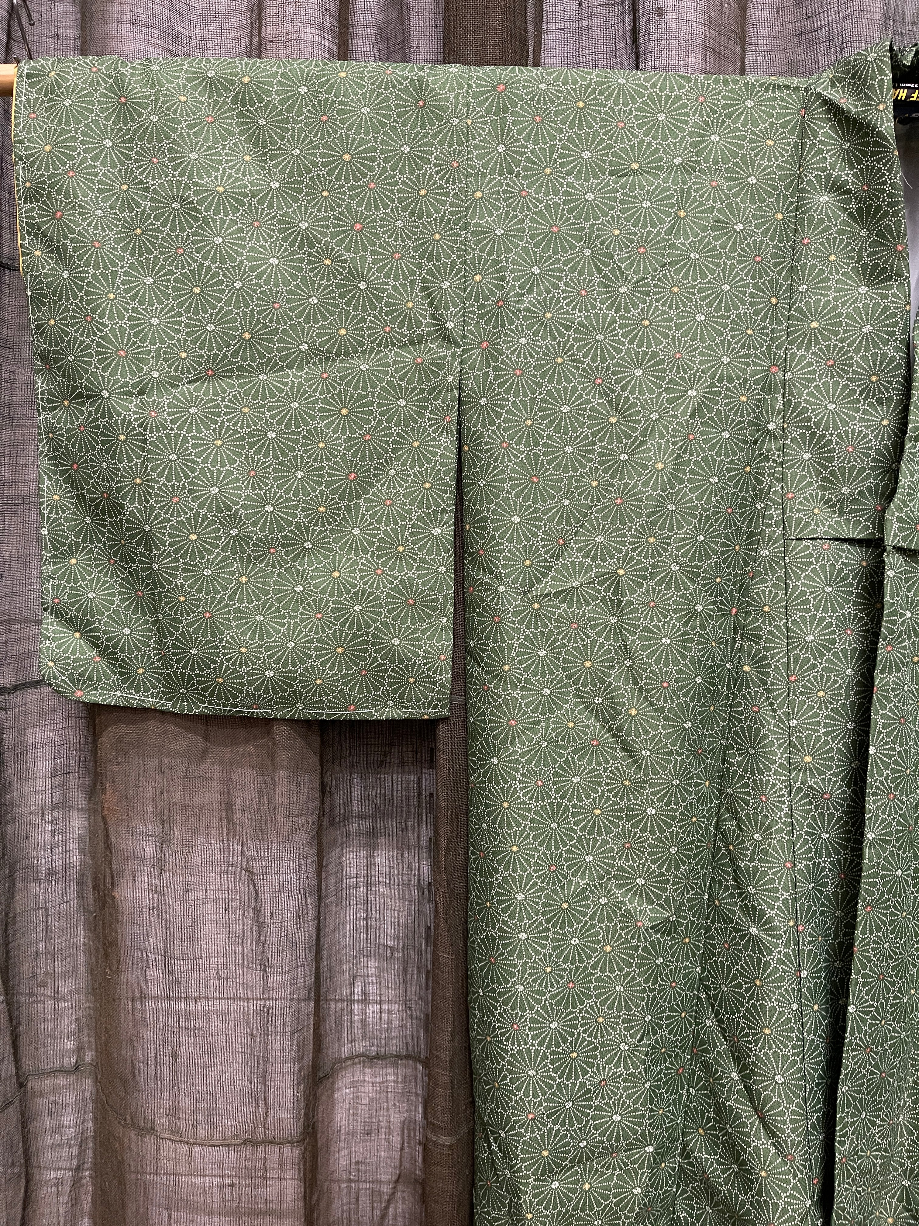 Vintage Japanese Silk Kimono | Chrysanthemum Pattern