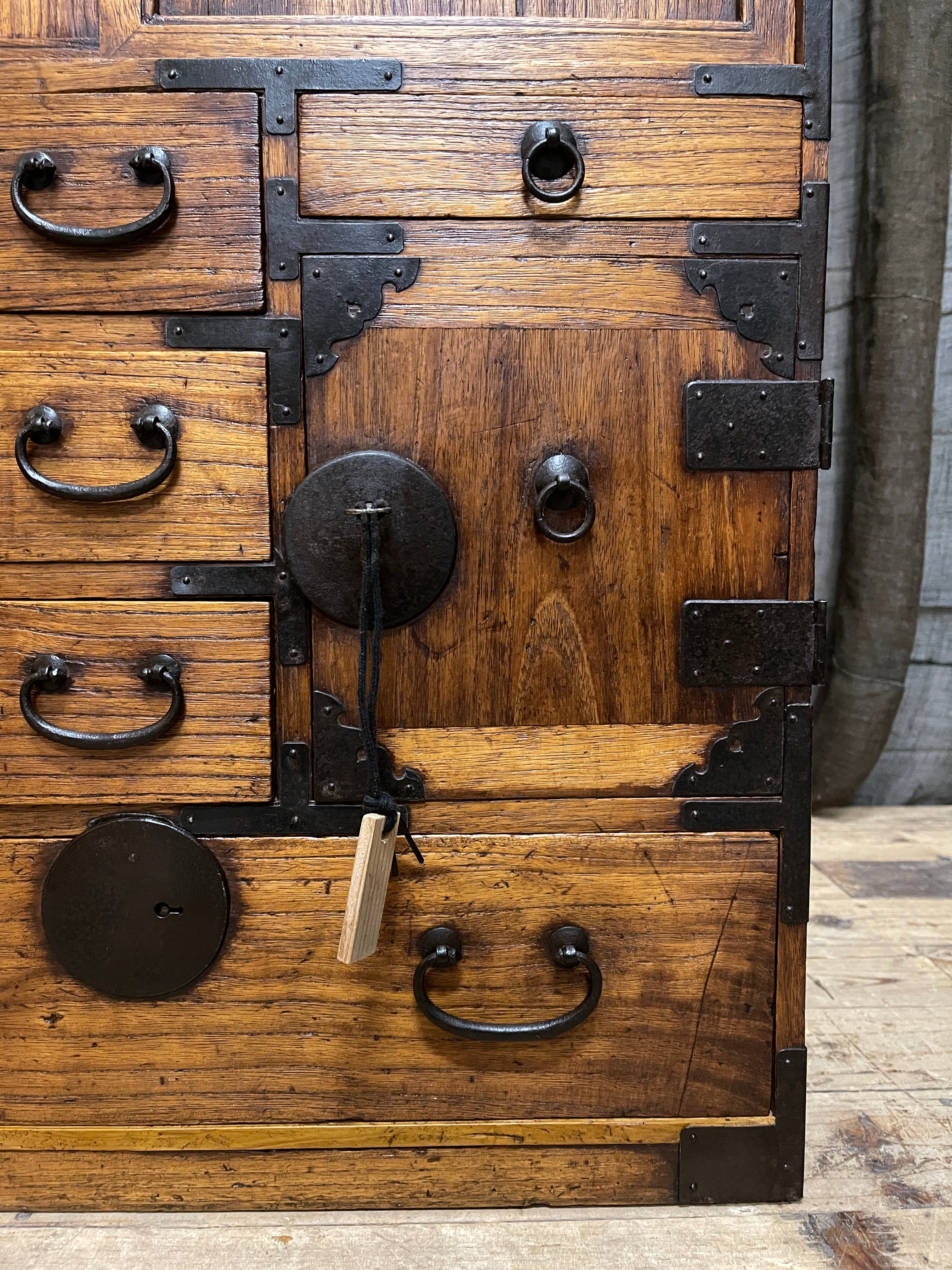 Ko Dansu, Japanese Side Cabinet - Cypress & Paulownia | Meiji