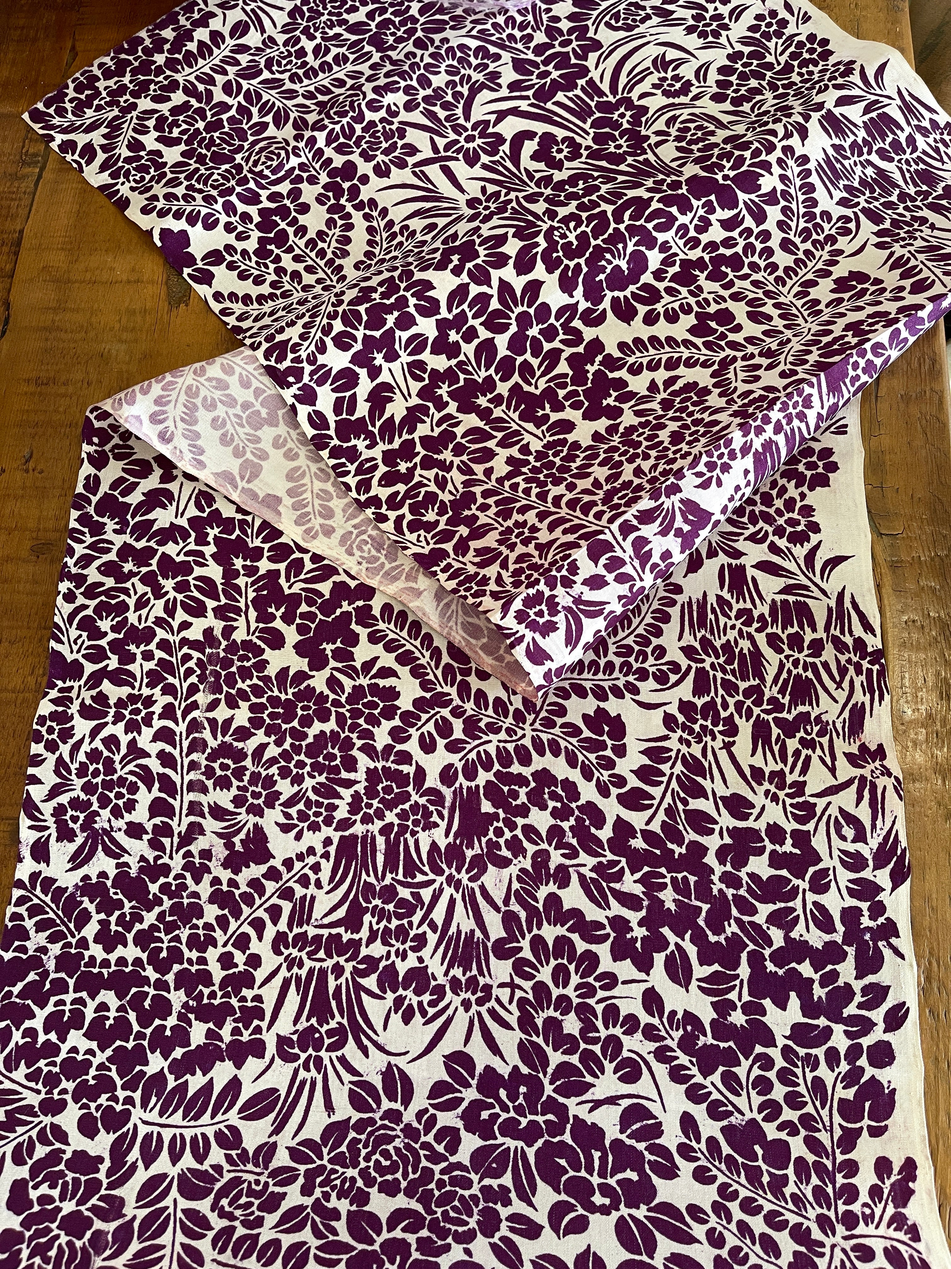 Japanese Silk Fabric Purple