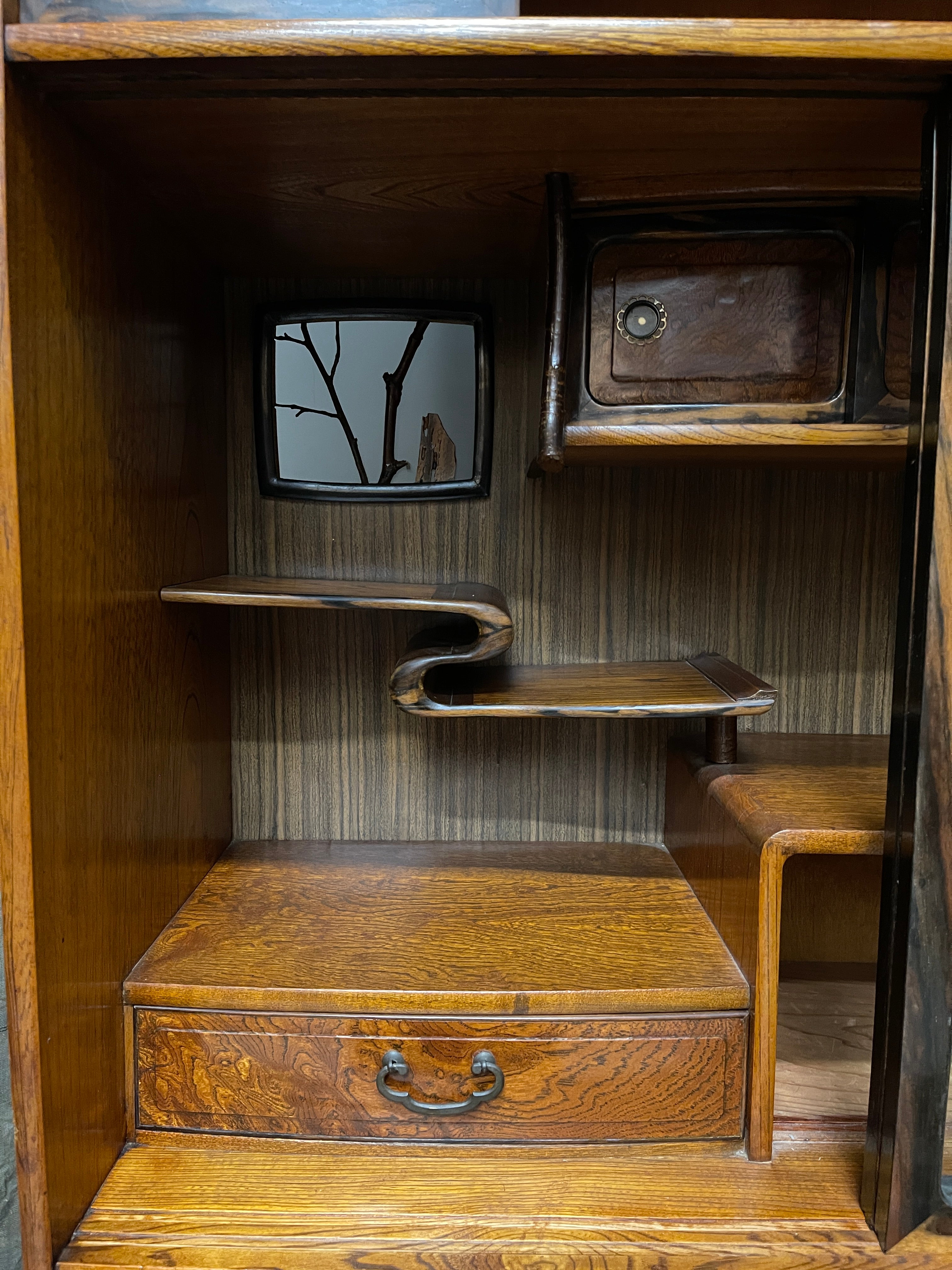 Cha Dansu, Japanese Tea Cabinet - Elm| C.1970