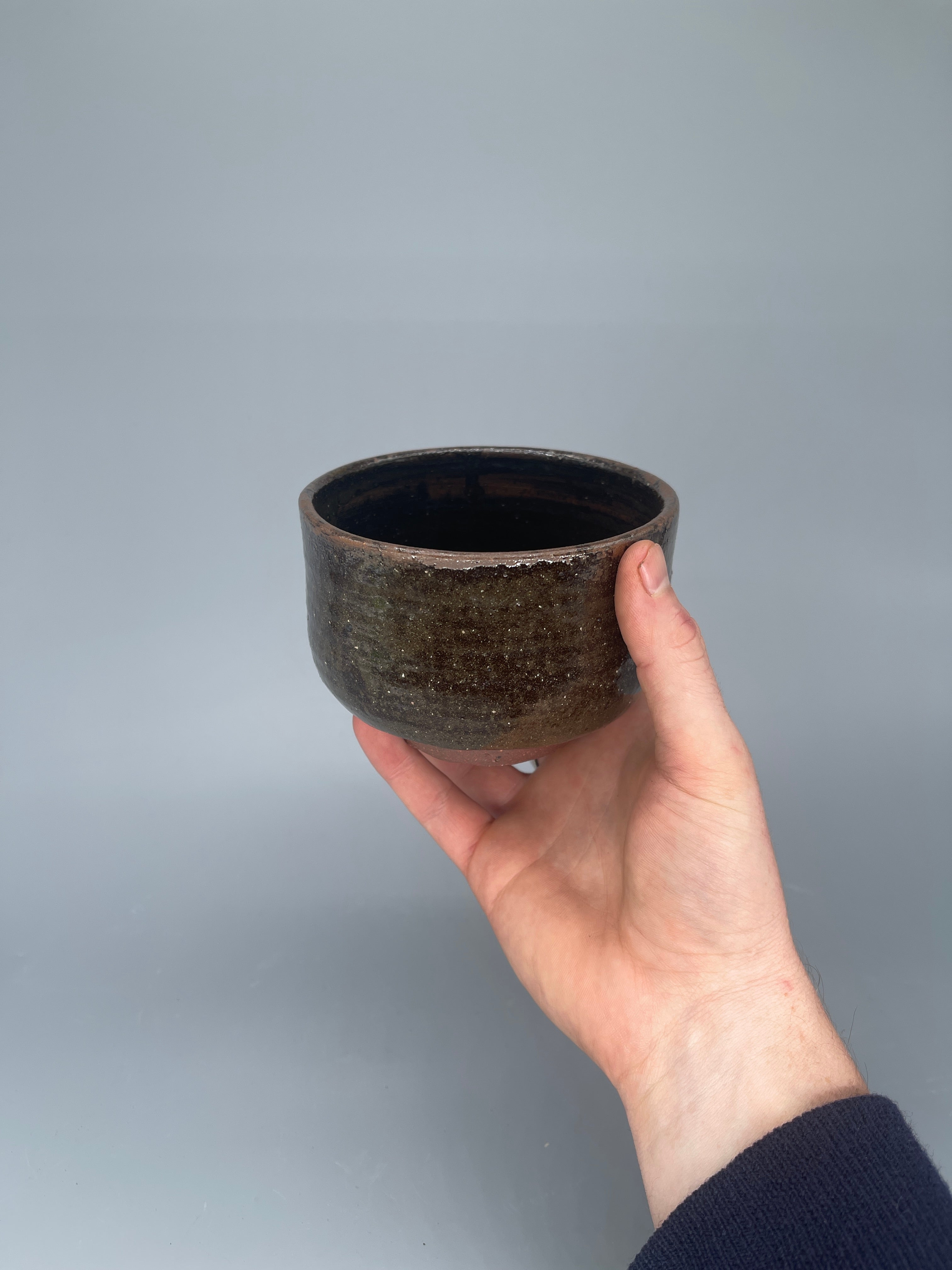 Vintage Japanese Matcha Bowl, Chawan - Brown, Earthy Glaze