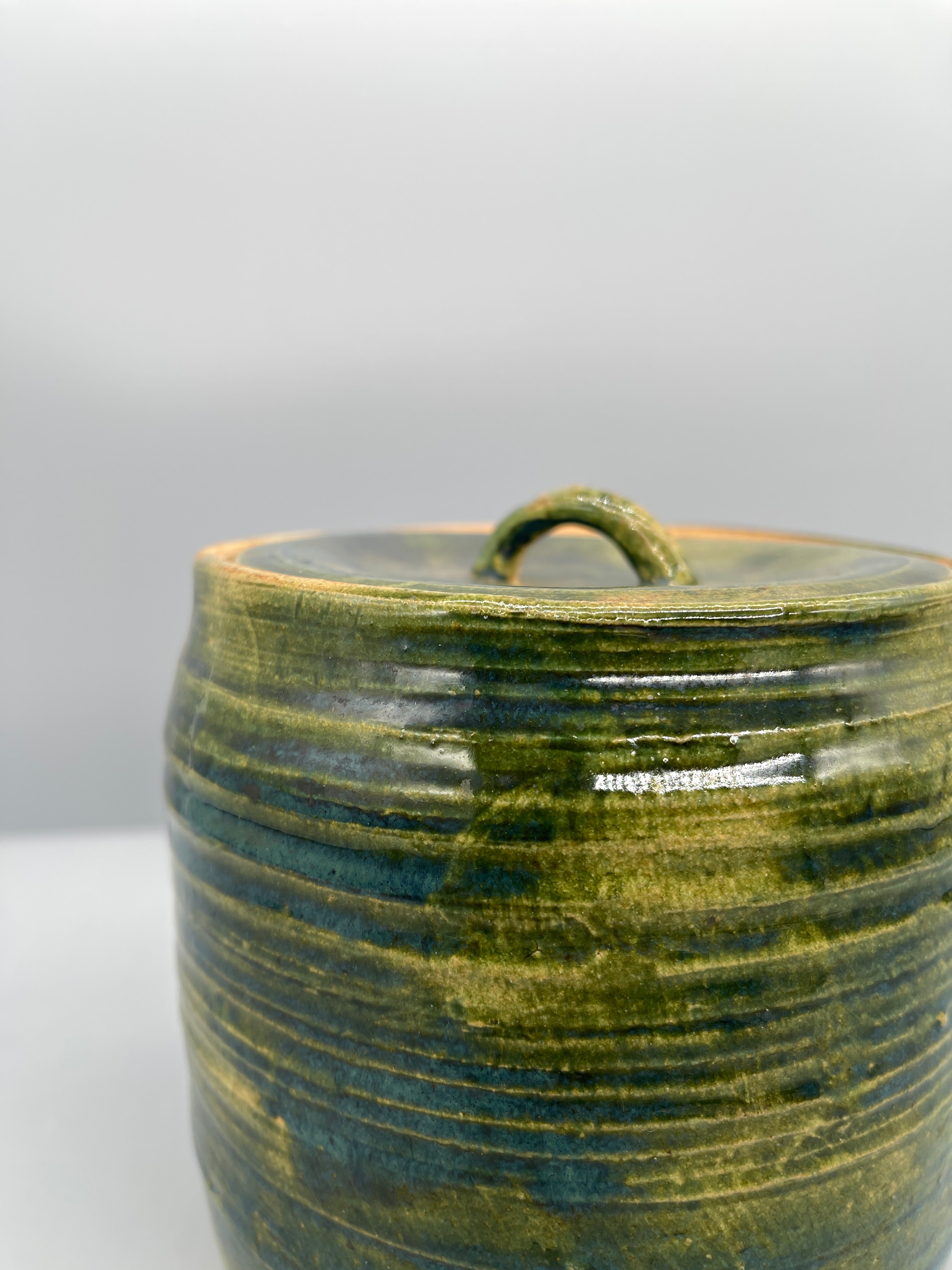 Japanes Pottery Oribe Mizusashi