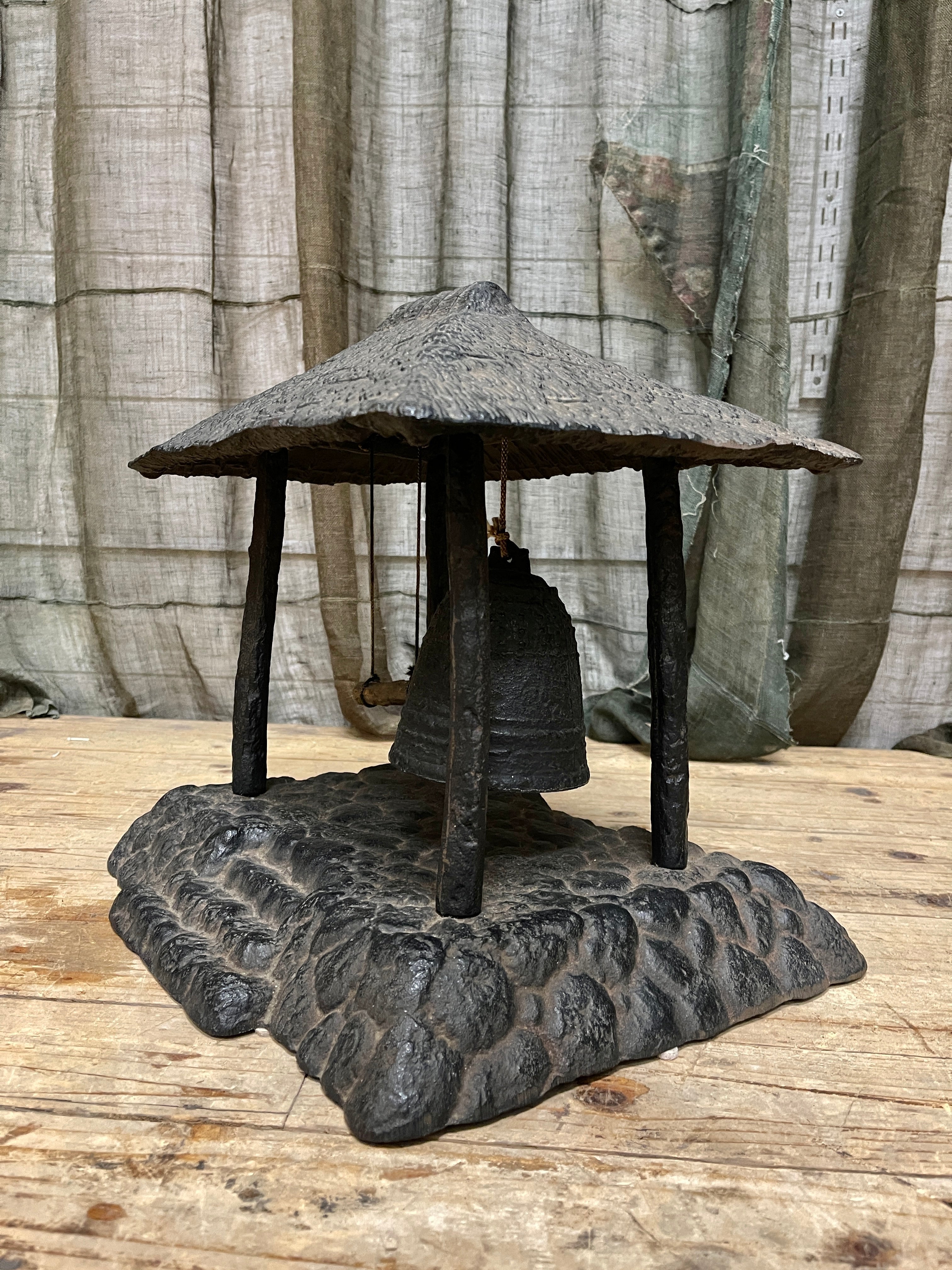 Japanese Iron Model Of A Temple Bell | 1950's
