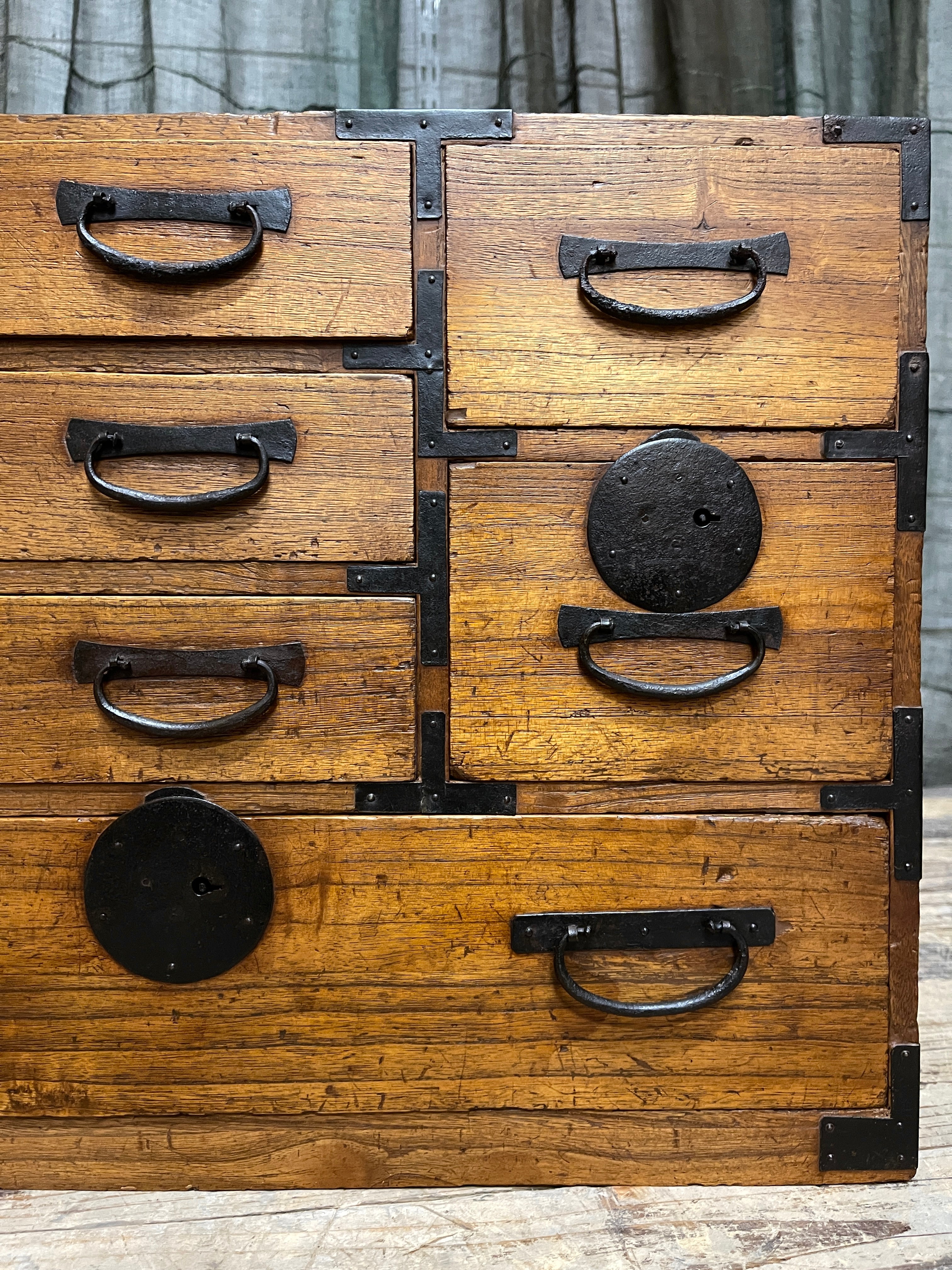 Ko Dansu, Japanese Side Cabinet - Paulownia | Meiji