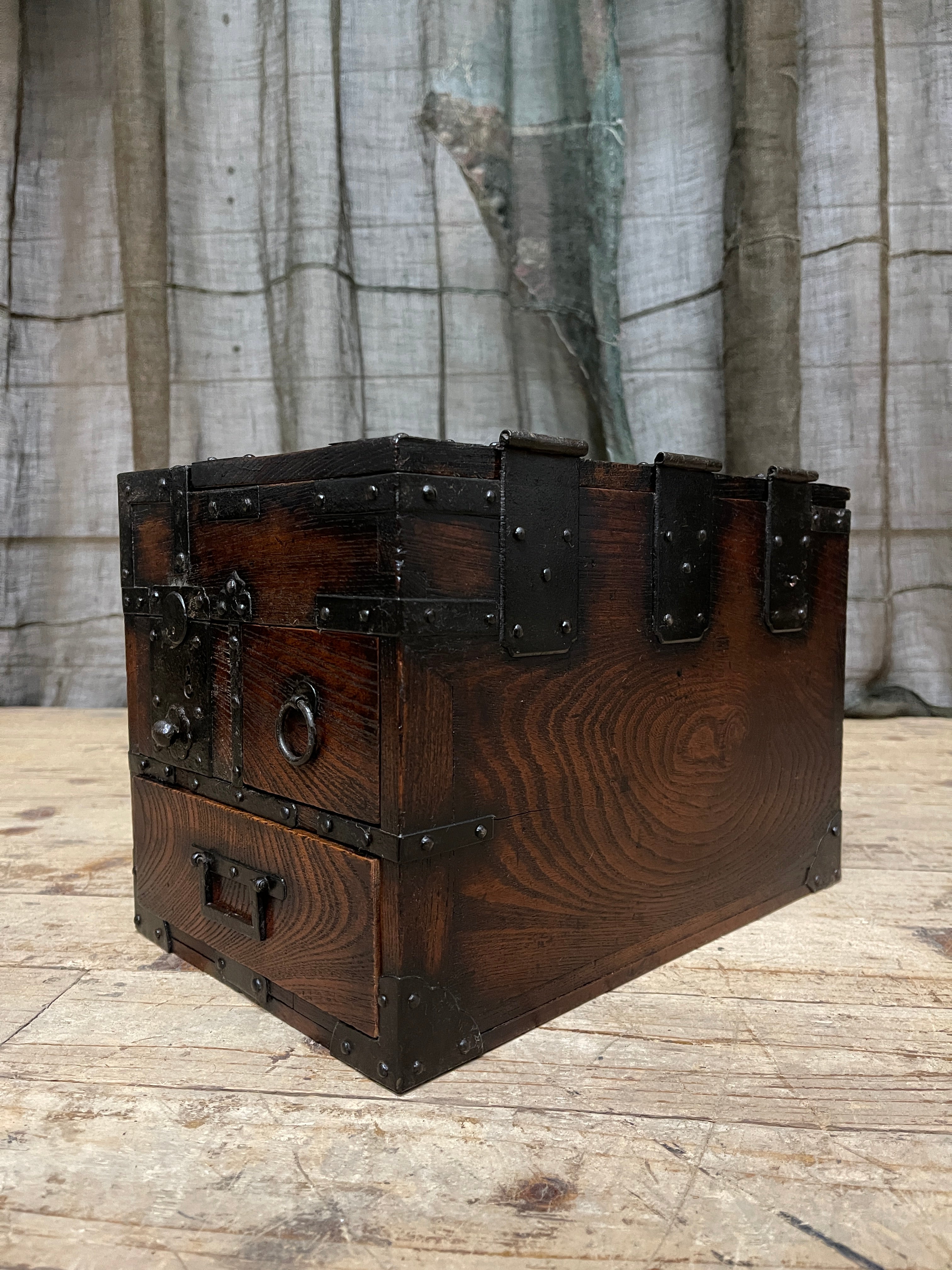 Suzuri Bako, Japanese Calligraphy Box - Elm | Edo