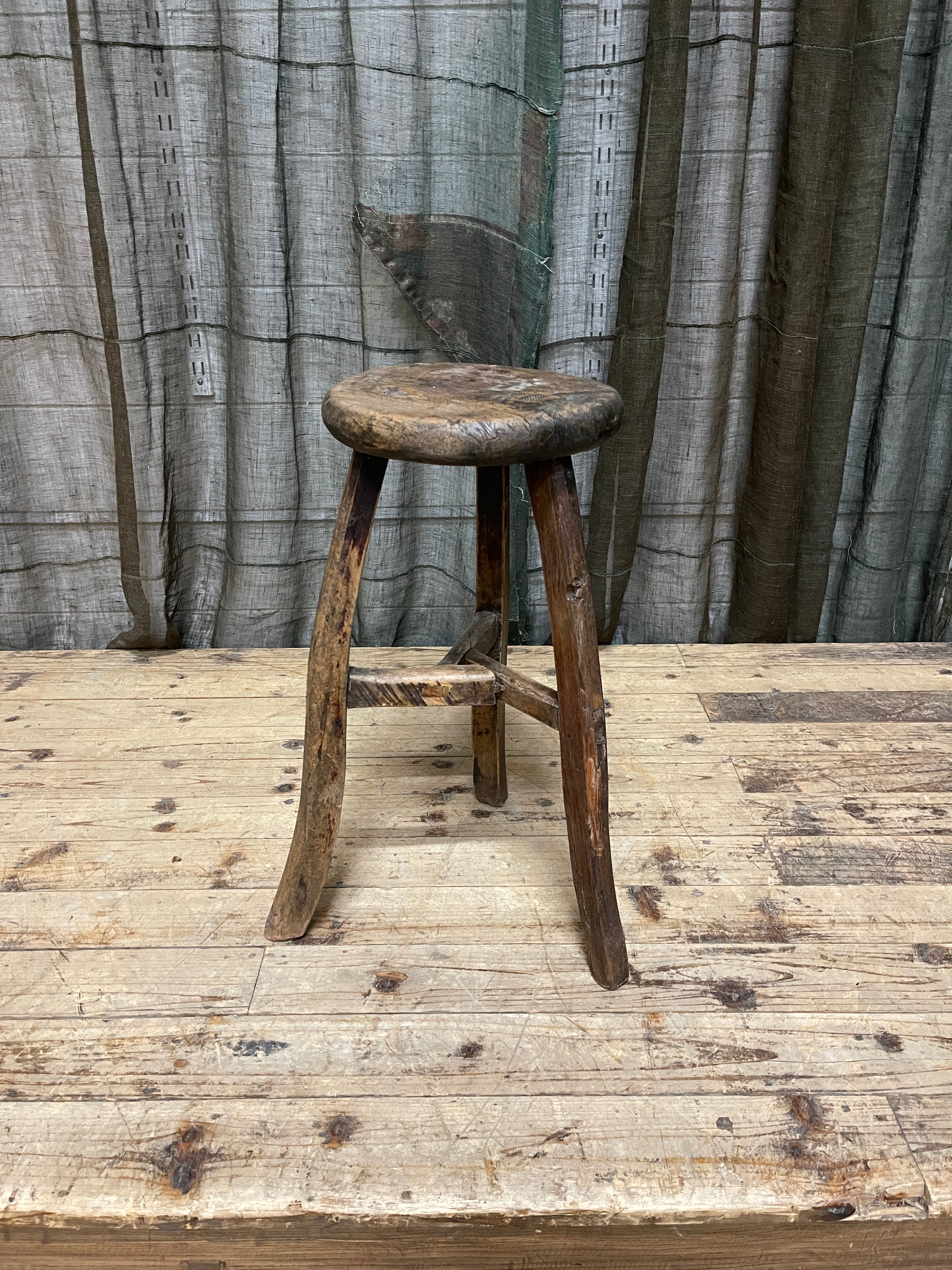 Antique Chinese Provincial Stool