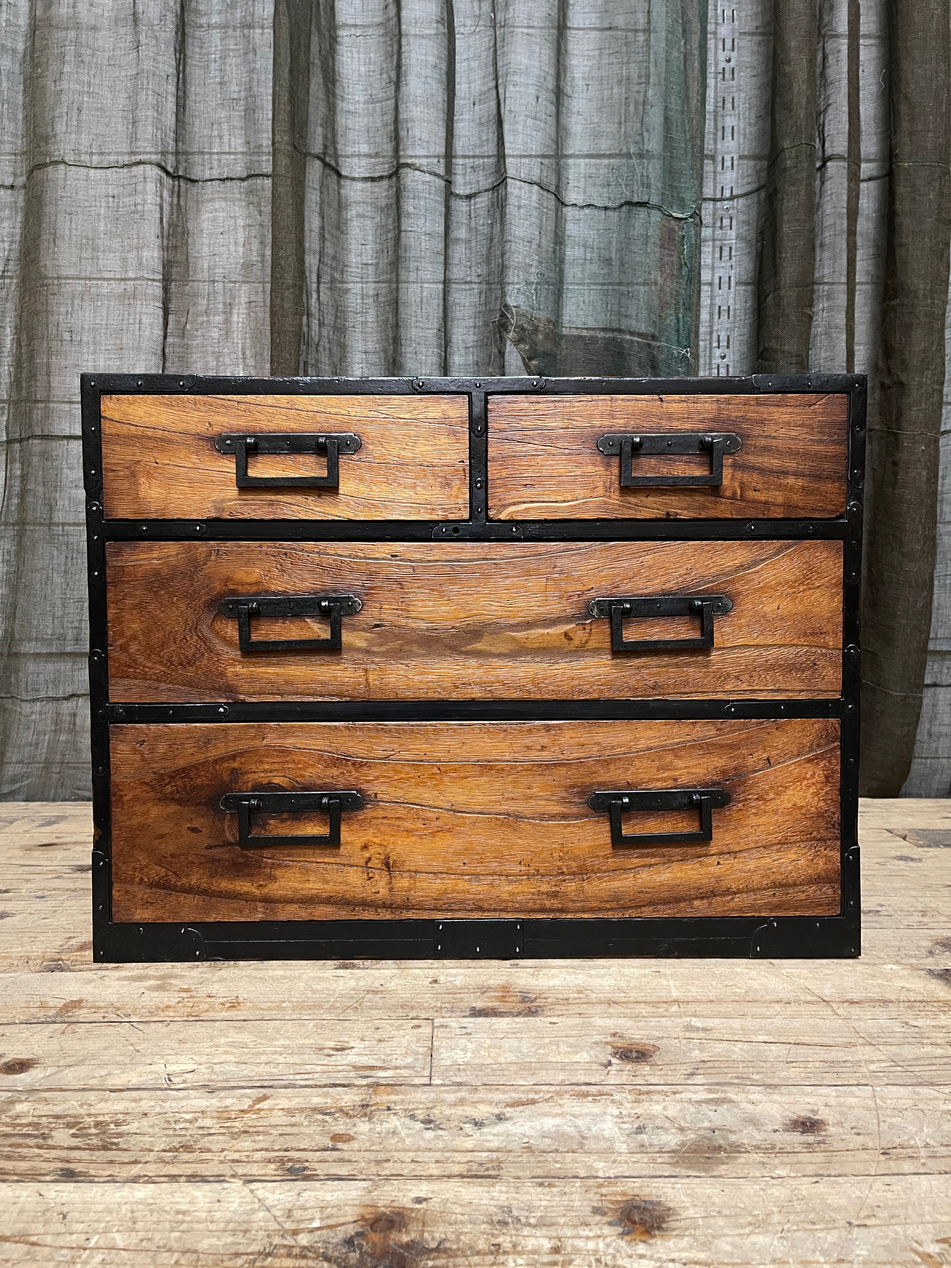 Japanese 4 Drawer Chest - Cedar & Paulownia | Meiji