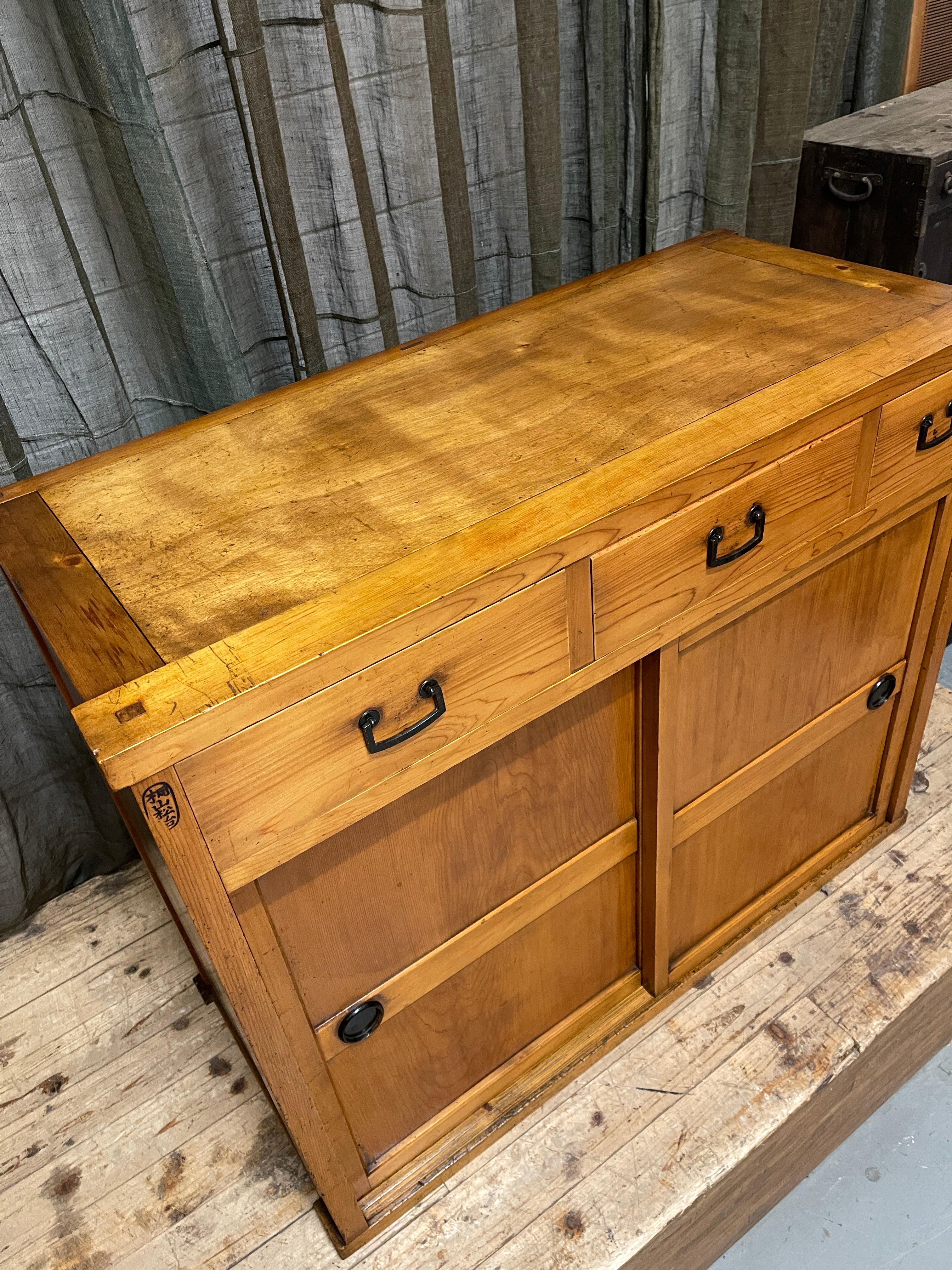 Japanese Storage Cabinet From Gifu - Cypress & Cedar | Meiji