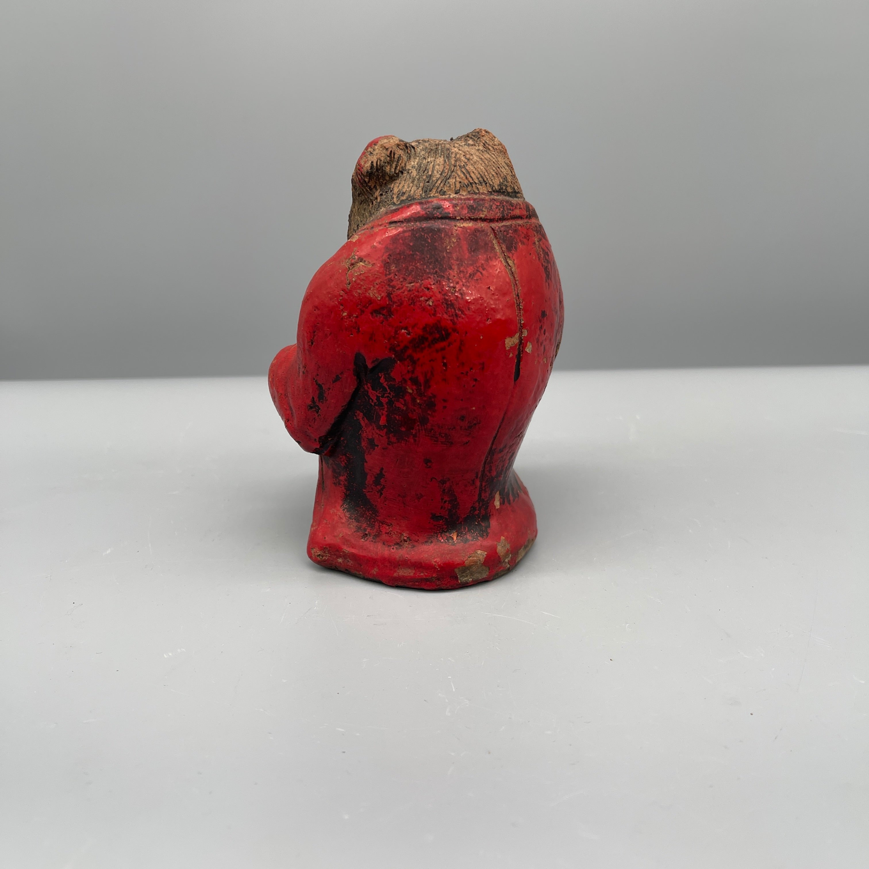 Rare Vintage Tanuki Daruma Statue, Hand-Crafted