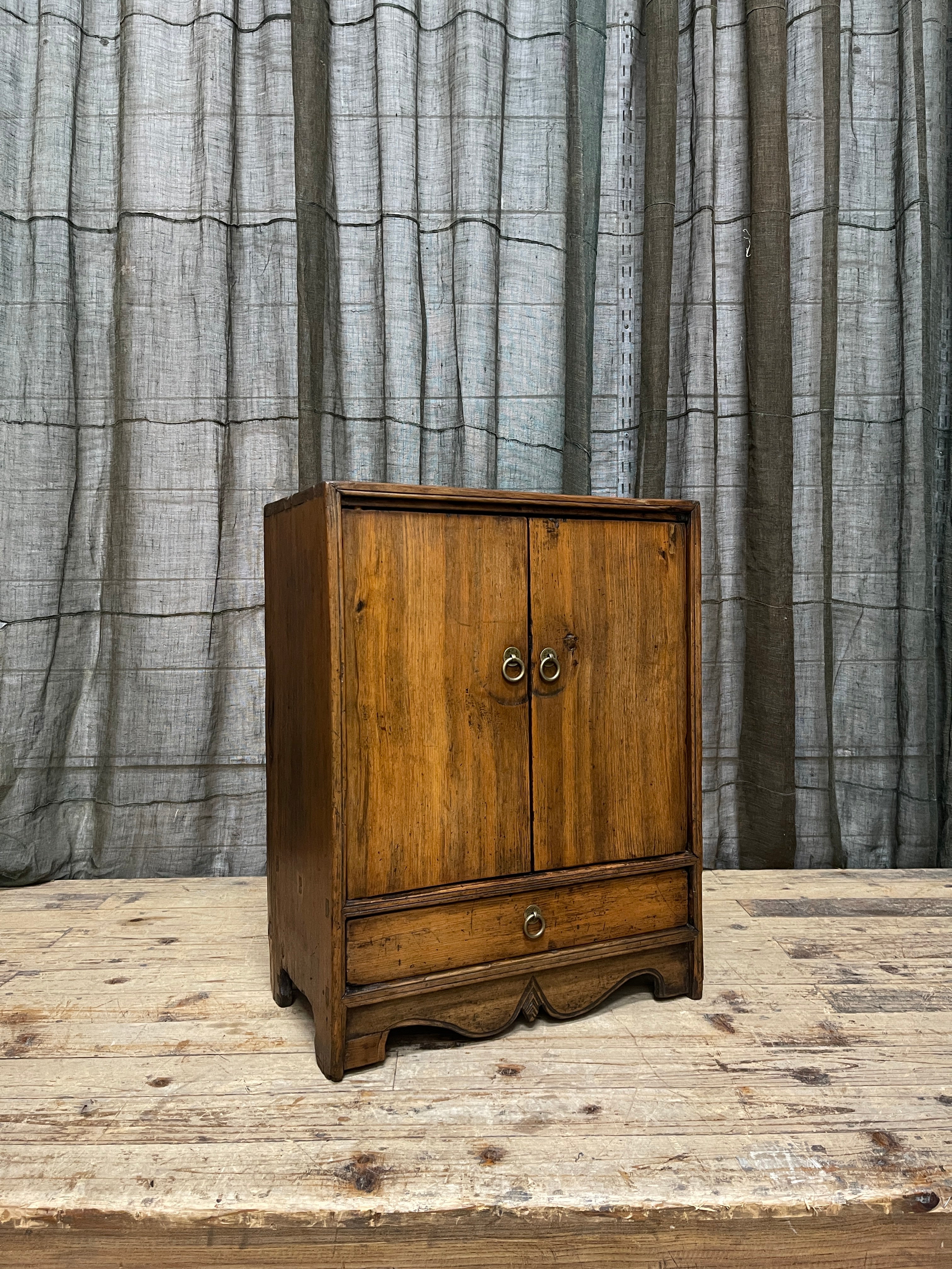 Antique Chinese Side Cabinet From Dongbei