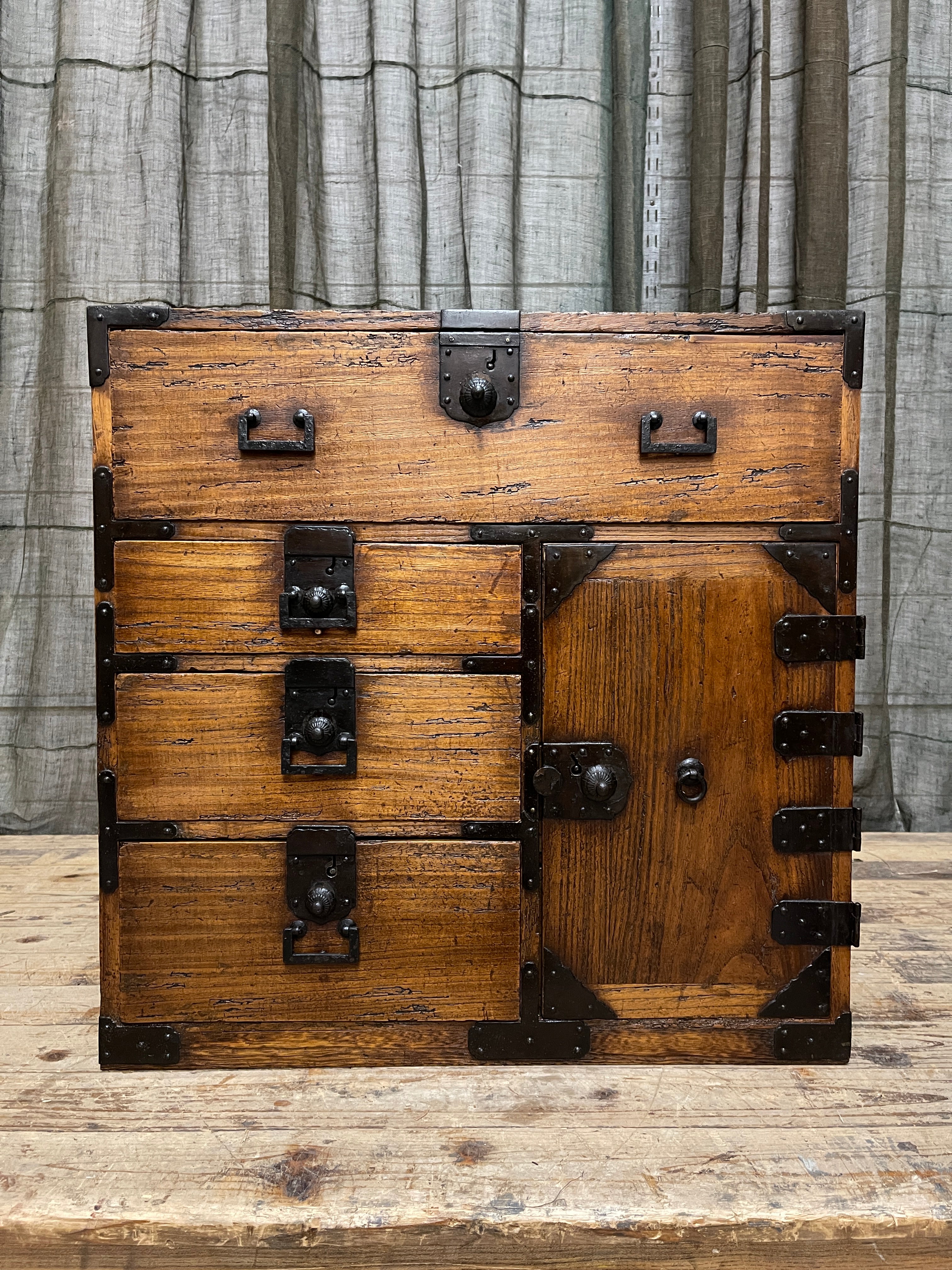 Ko Dansu, Japanese Side Cabinet - Paulownia | Meiji