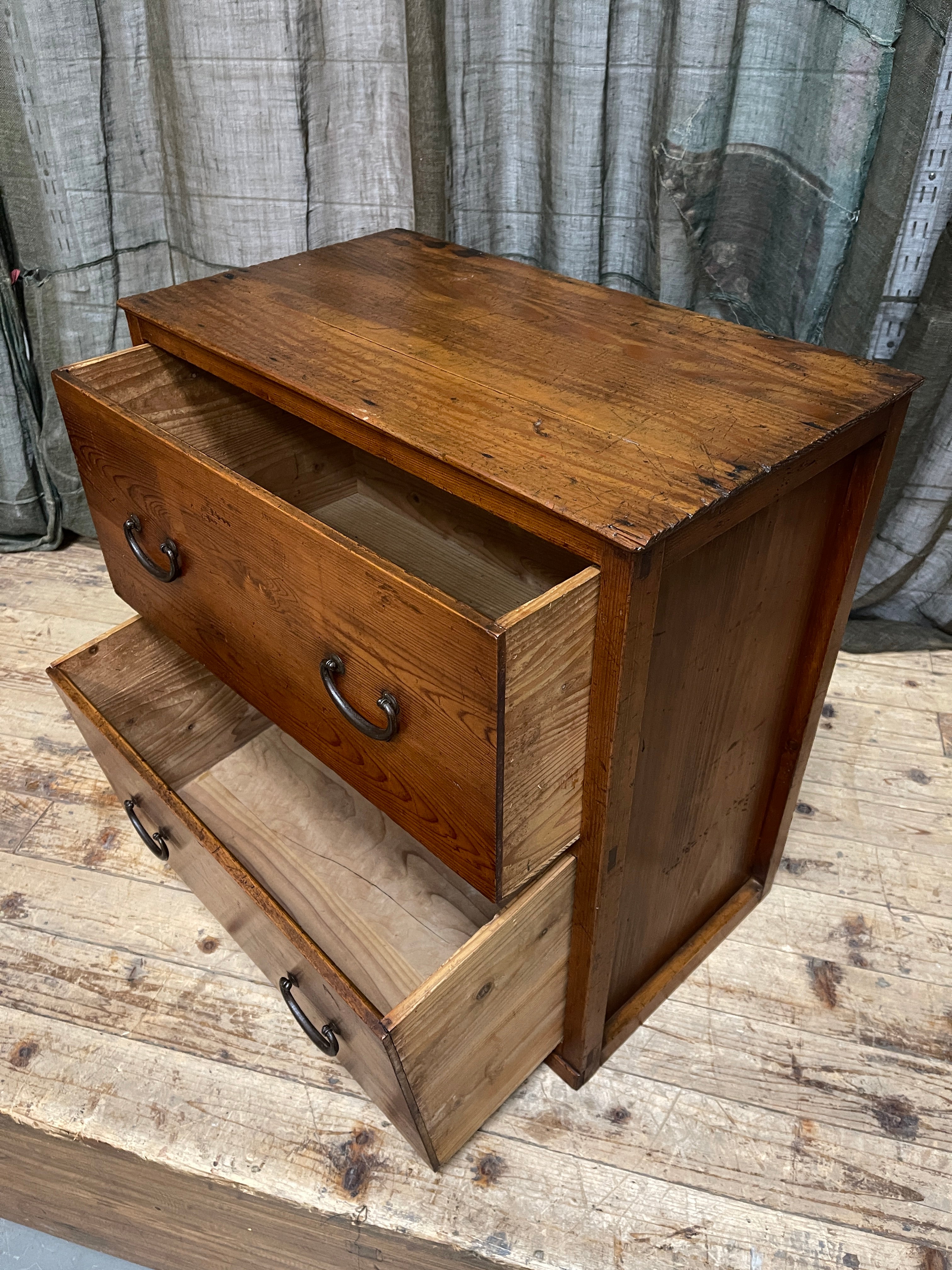 Japanese Two-Drawer Chest - Cypress & Cedar | Meiji