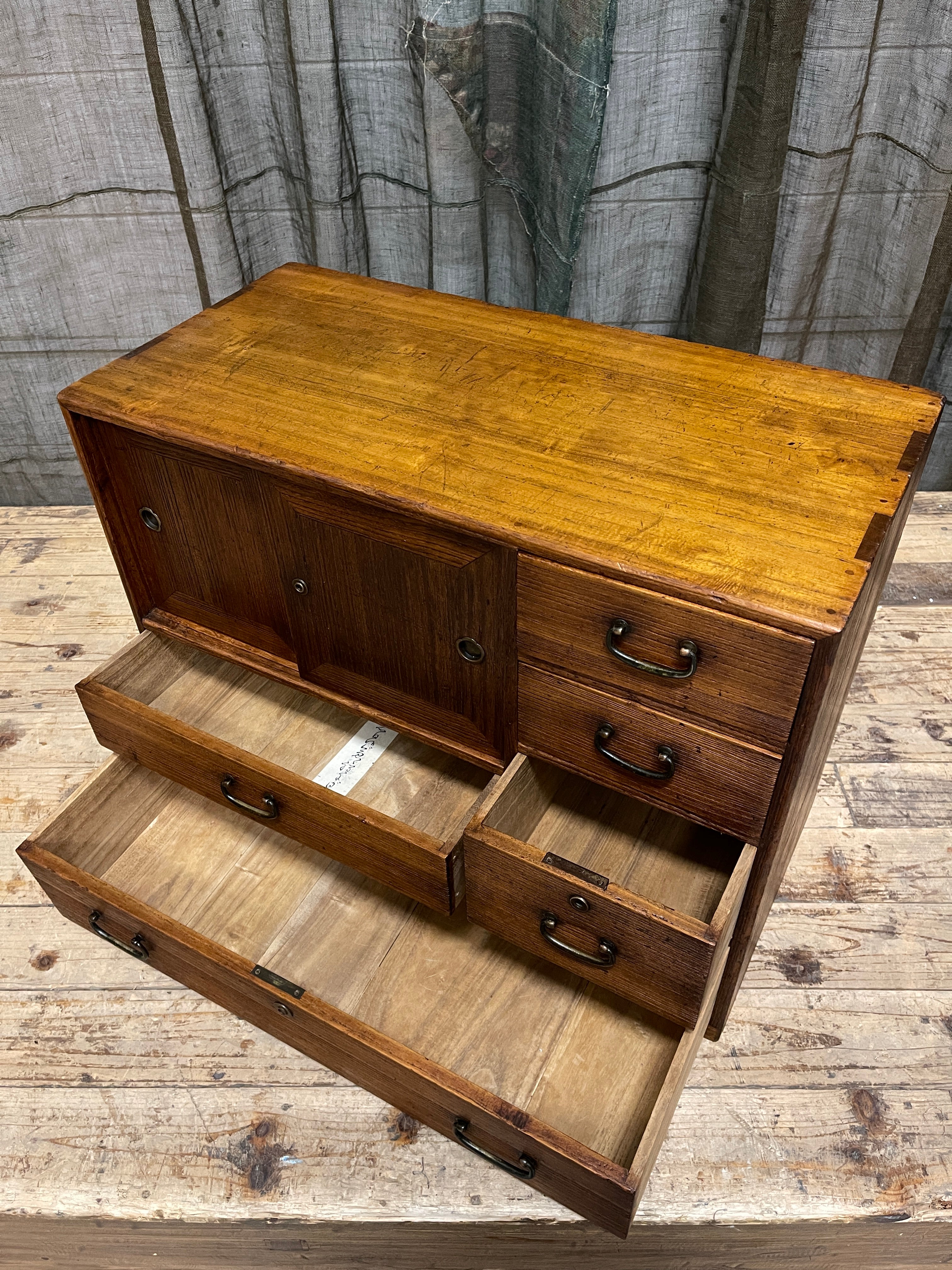 Ko Dansu, Japanese Side Cabinet - Paulownia | Showa