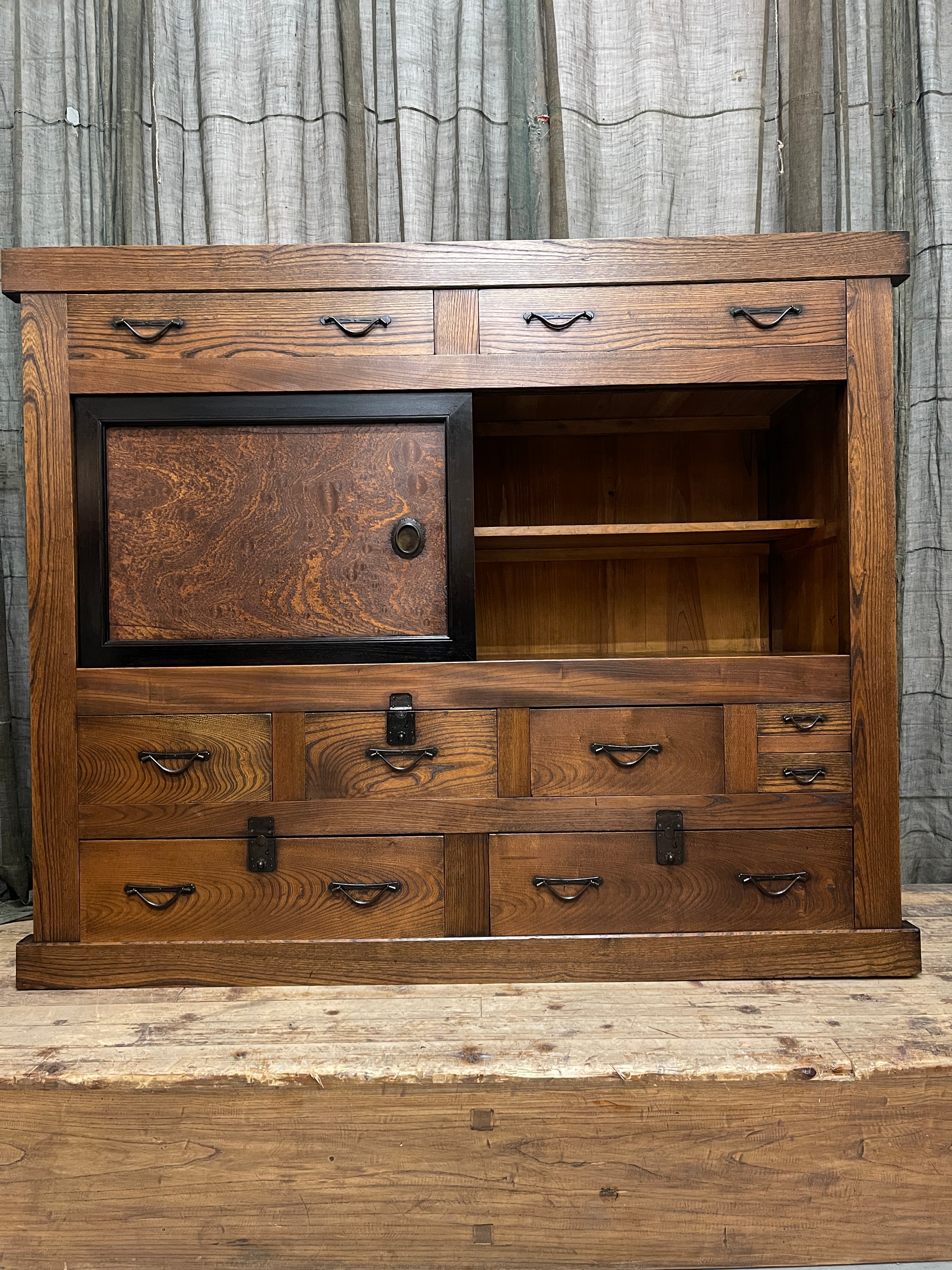 Japanese Storage Cabinet From Osaka - Cypress & Elm | Meiji