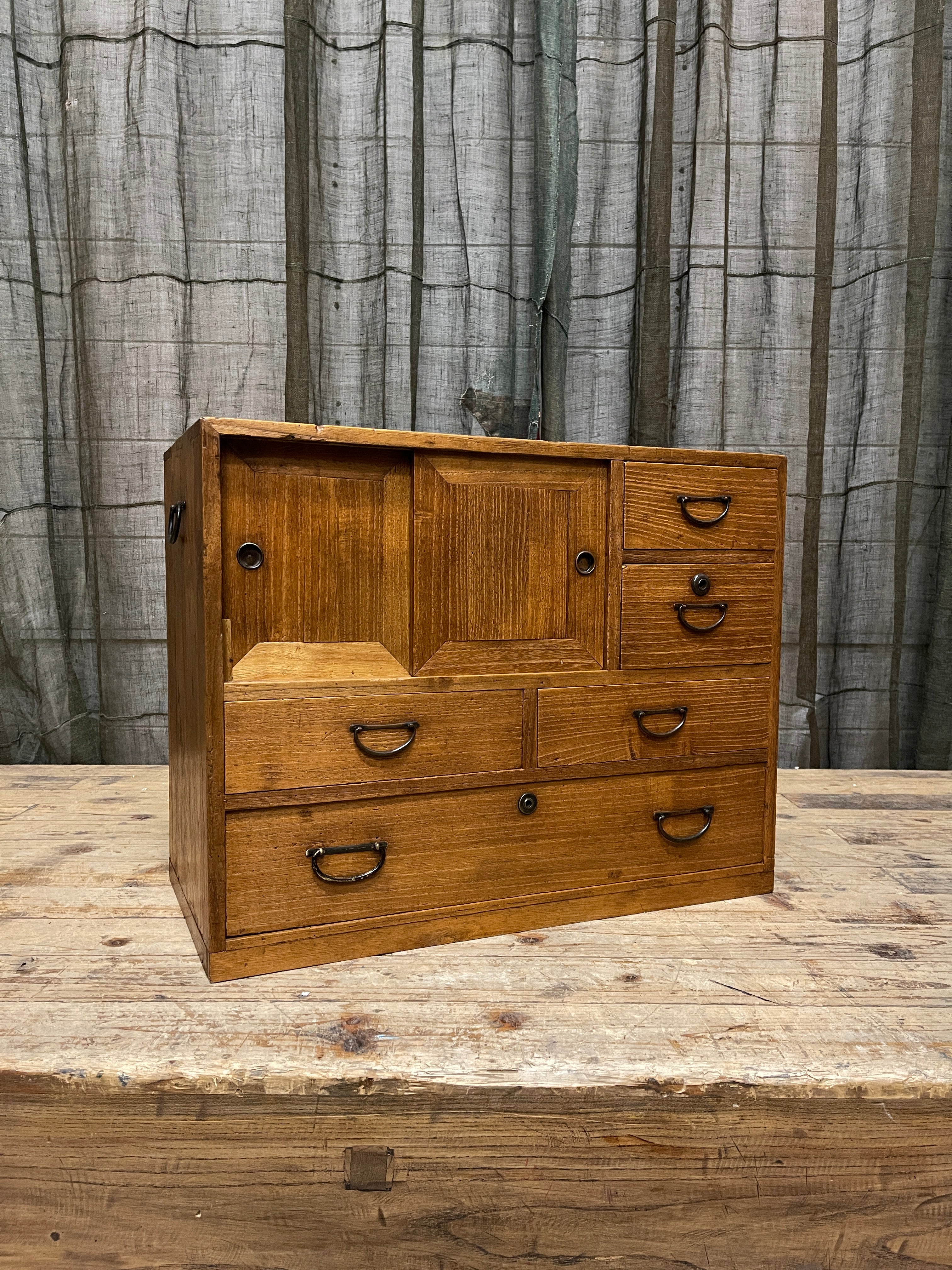 Ko Dansu, Japanese Side Cabinet - Paulownia | Showa