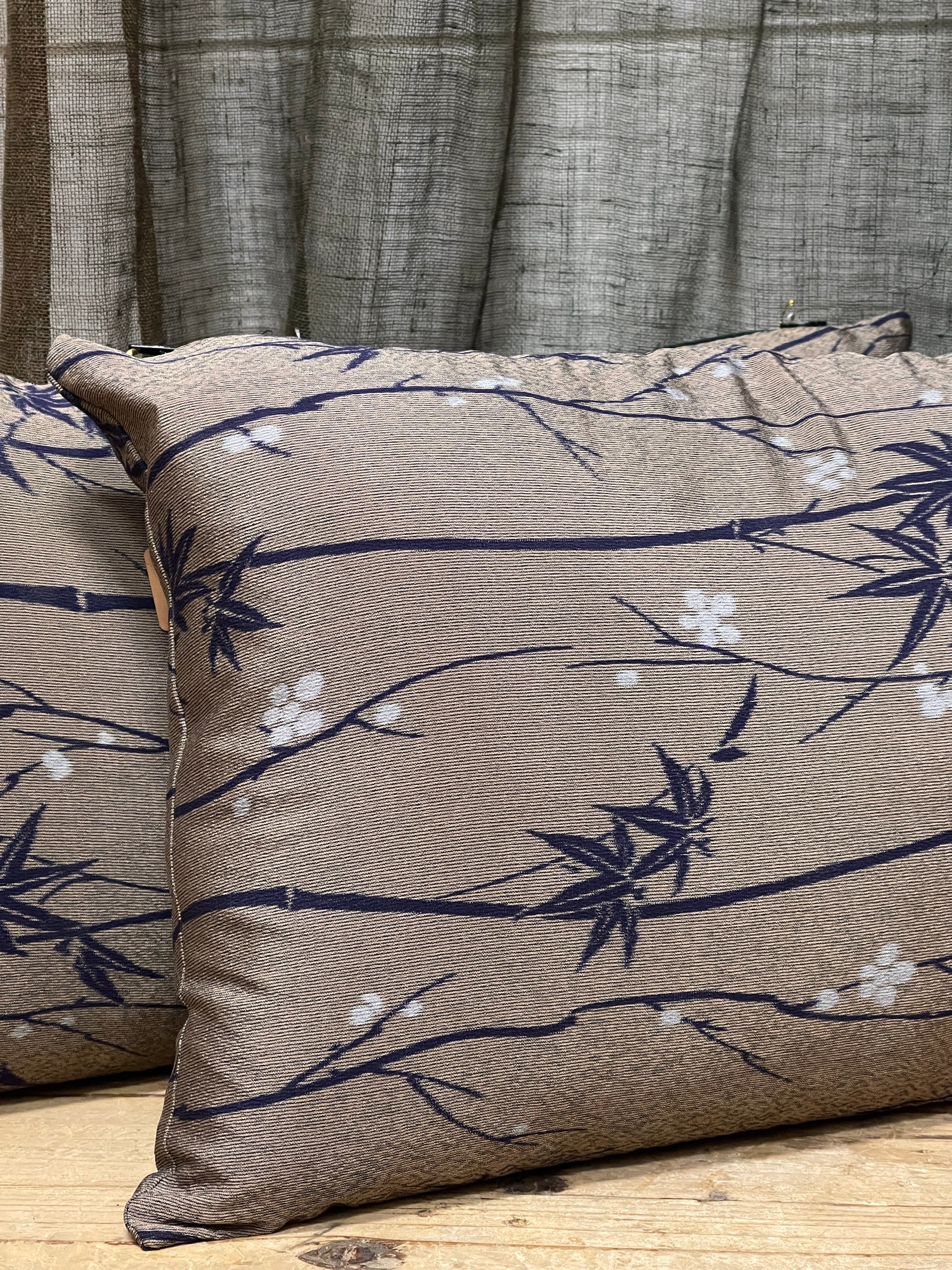 Rectangular Cushions Covered with Japanese Vintage Silk