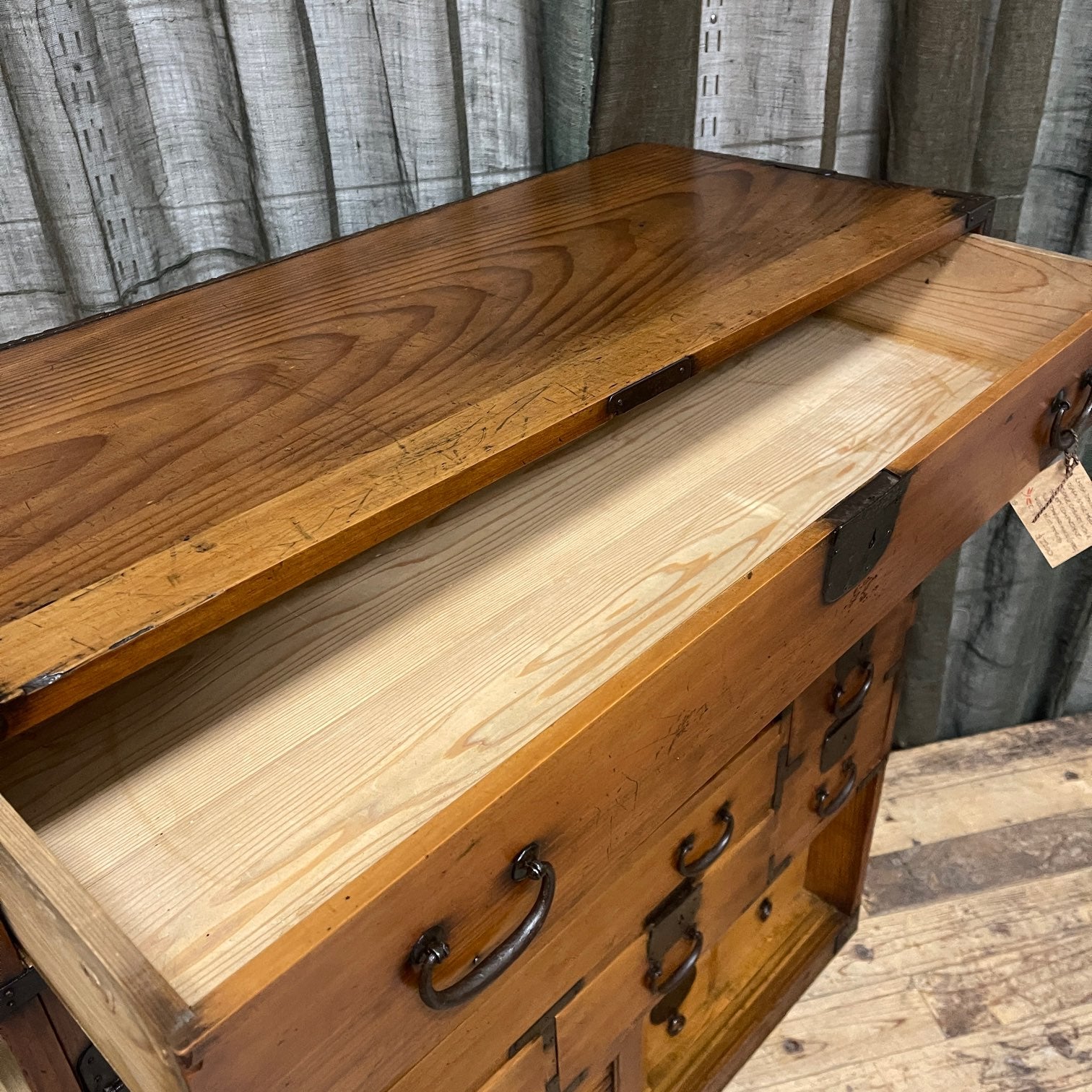 Japanese Choba Dansu, Osaka Style Merchant’s Chest – Cedar & Cypress | Meiji c.1890