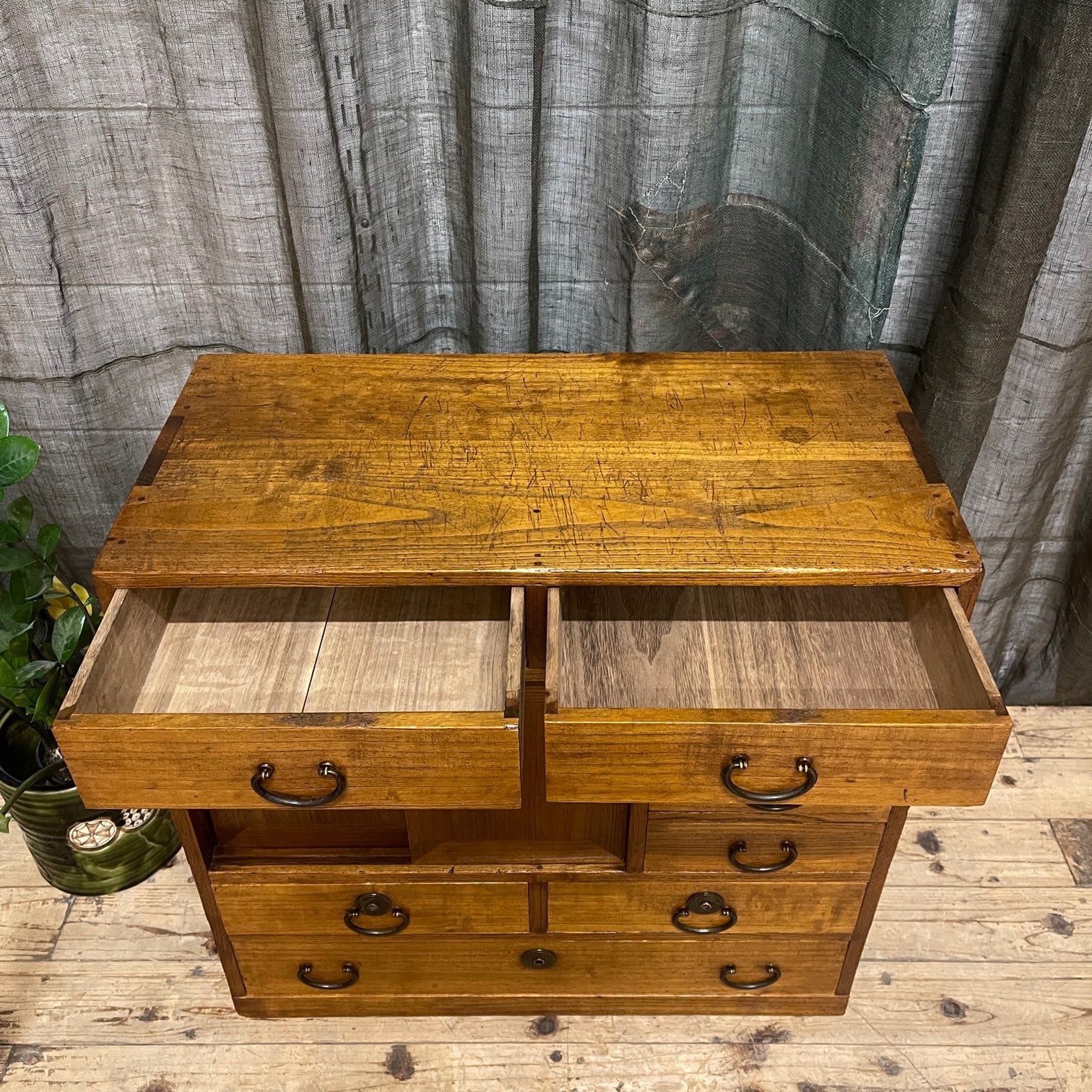 Ko Dansu, Japanese Side Cabinet - Paulownia | Taisho, 1930's