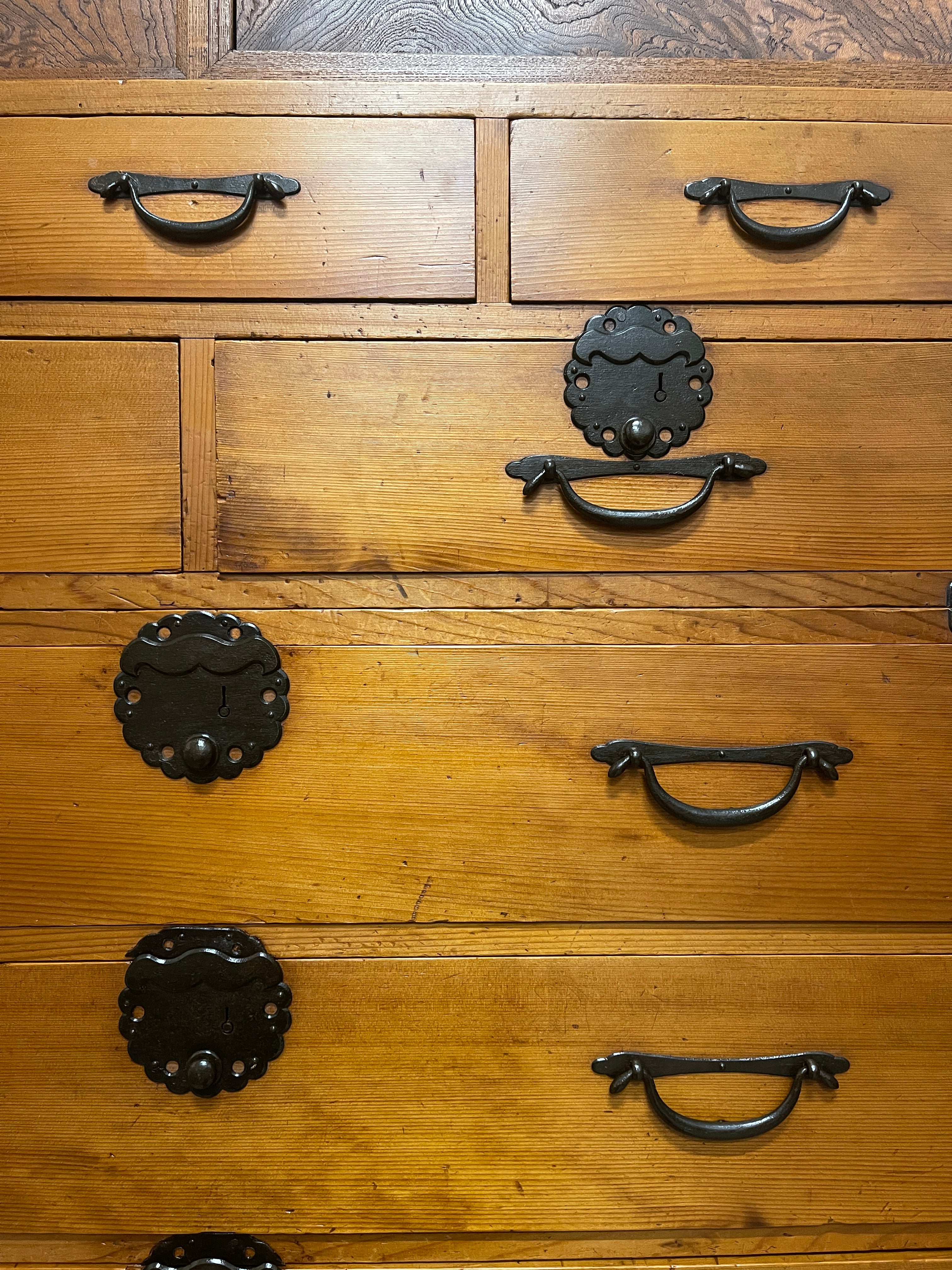Vintage Japanese Kimono Storage Chest of Drawers - Paulownia & Elm | c.1890