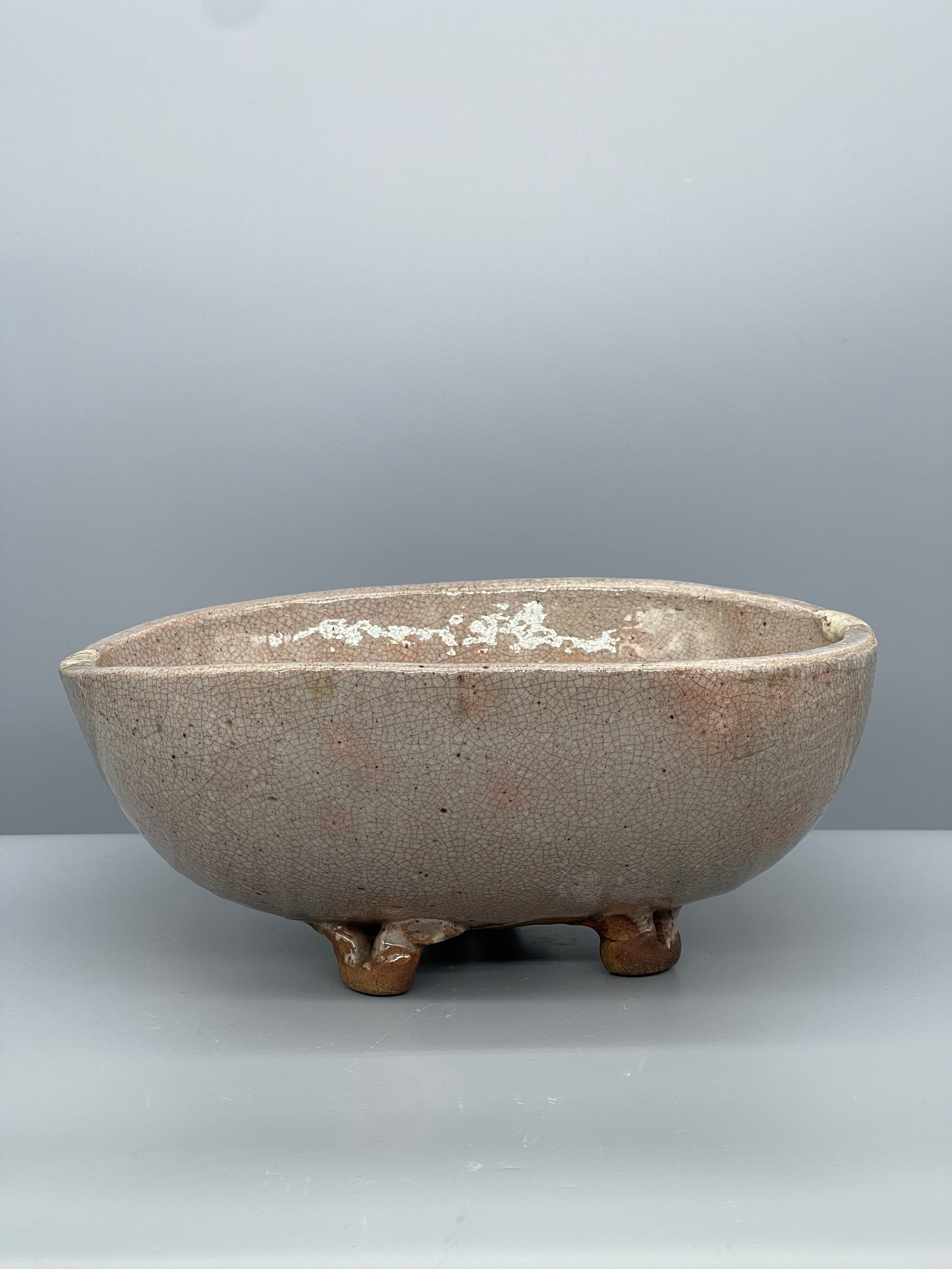 Vintage Japanese Hagi-Ware Serving Bowl