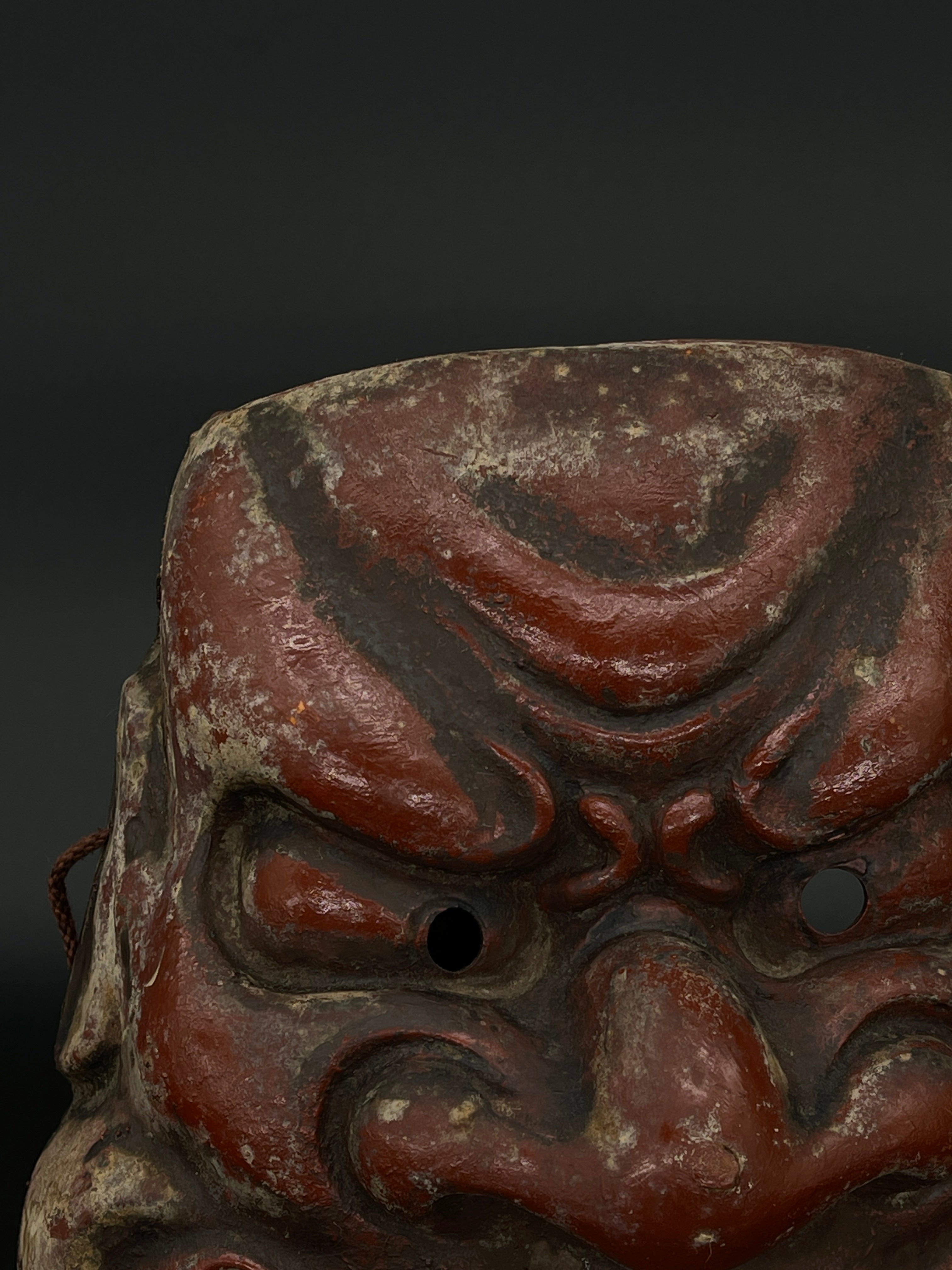 Vintage Japanese Noh Mask - O Beshimi