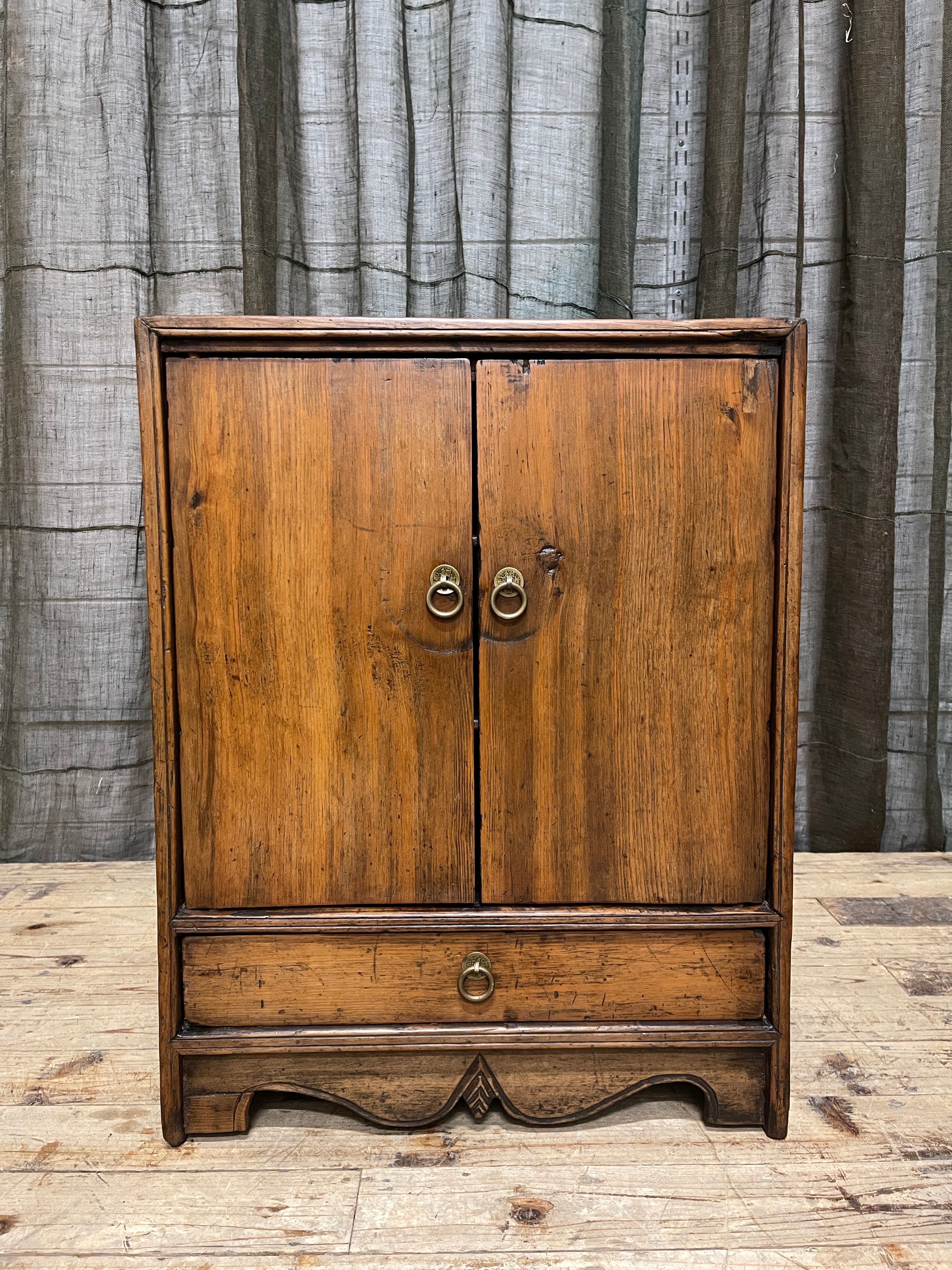 Antique Chinese Side Cabinet From Dongbei