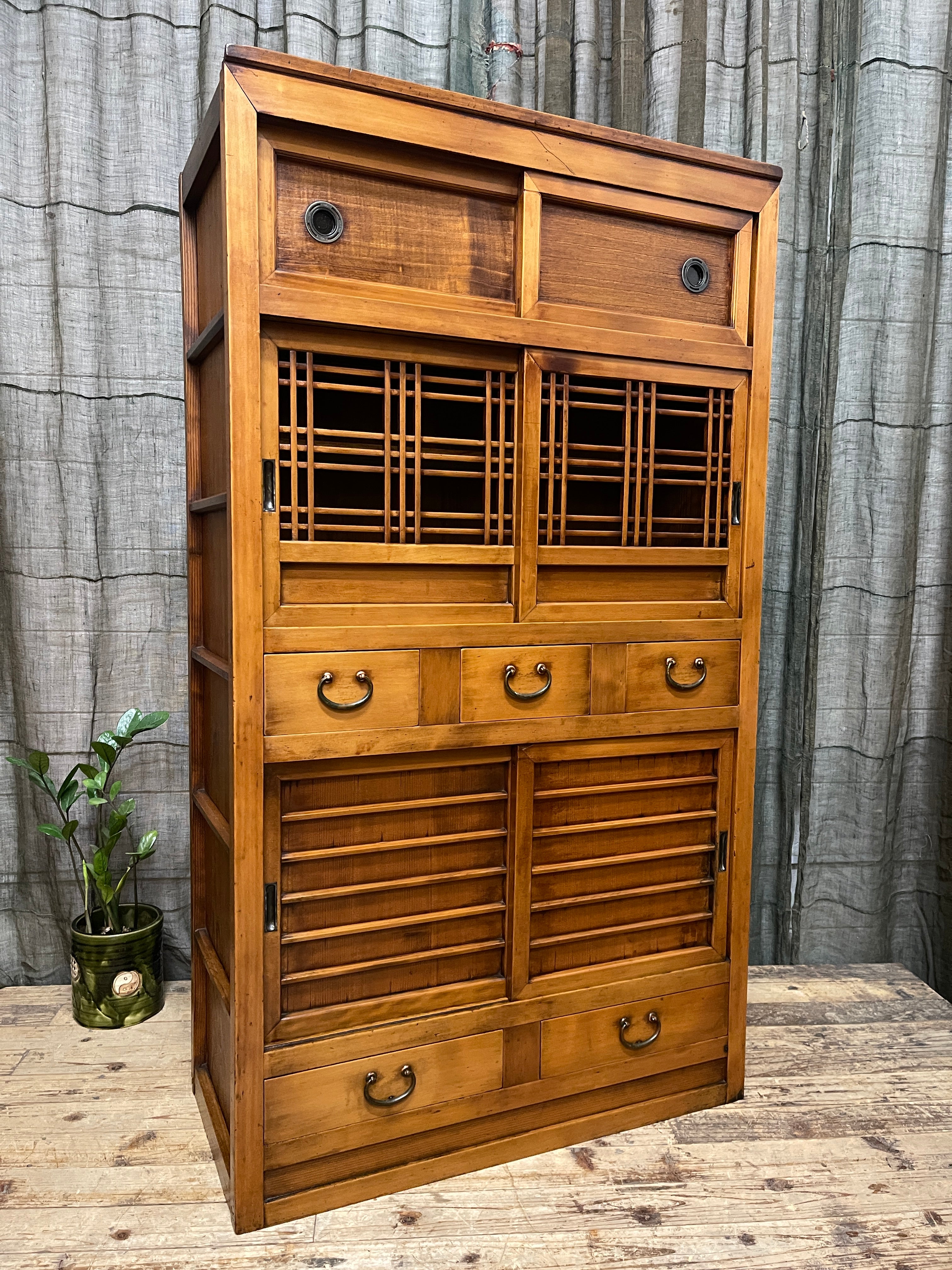 Japanese Mizuya, Kitchen Cabinet - Cedar & Cypress | Taisho, c.1915