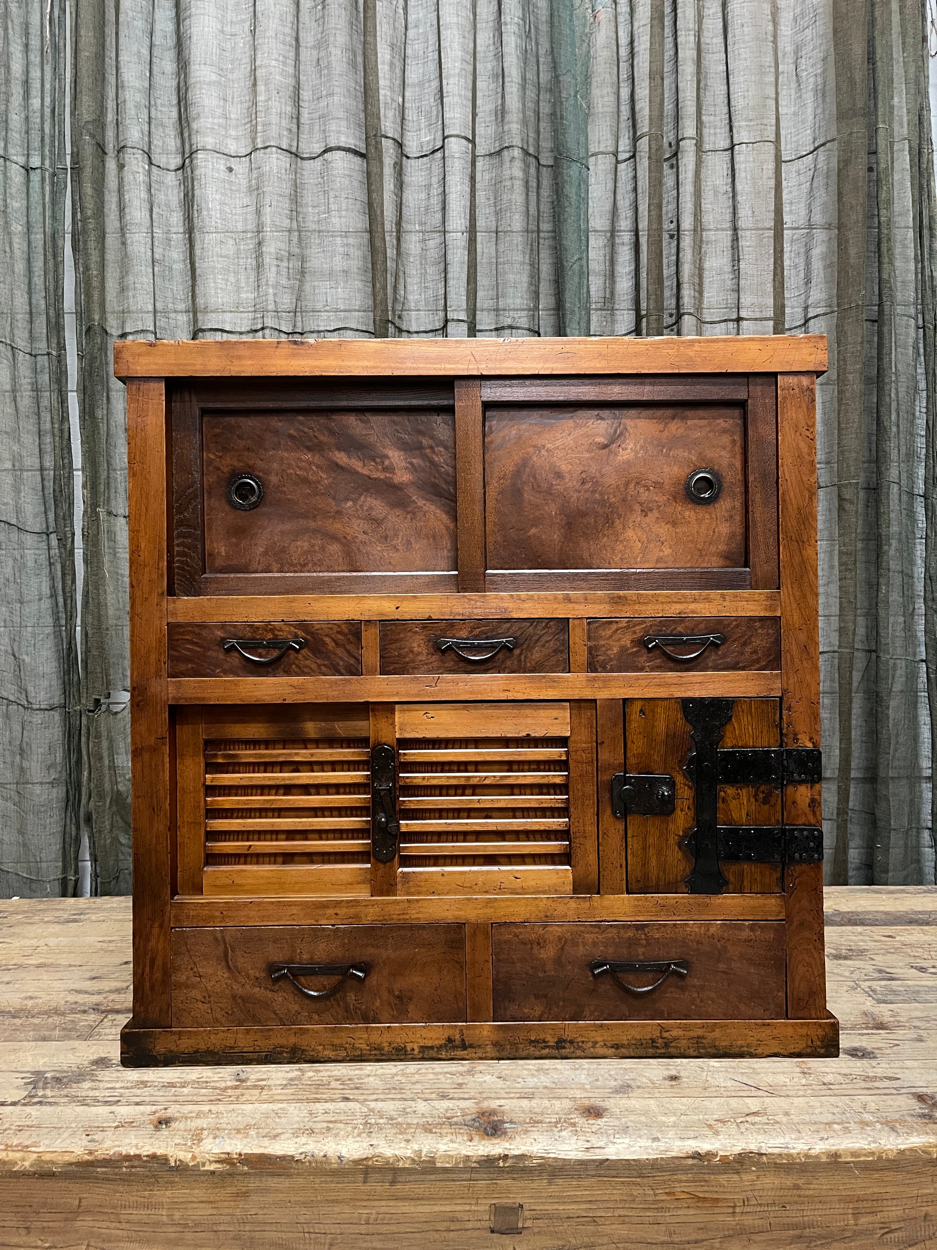 Japanese Choba Dansu, Merchant’s Chest –  Cypress & Cedar & Elm | Edo