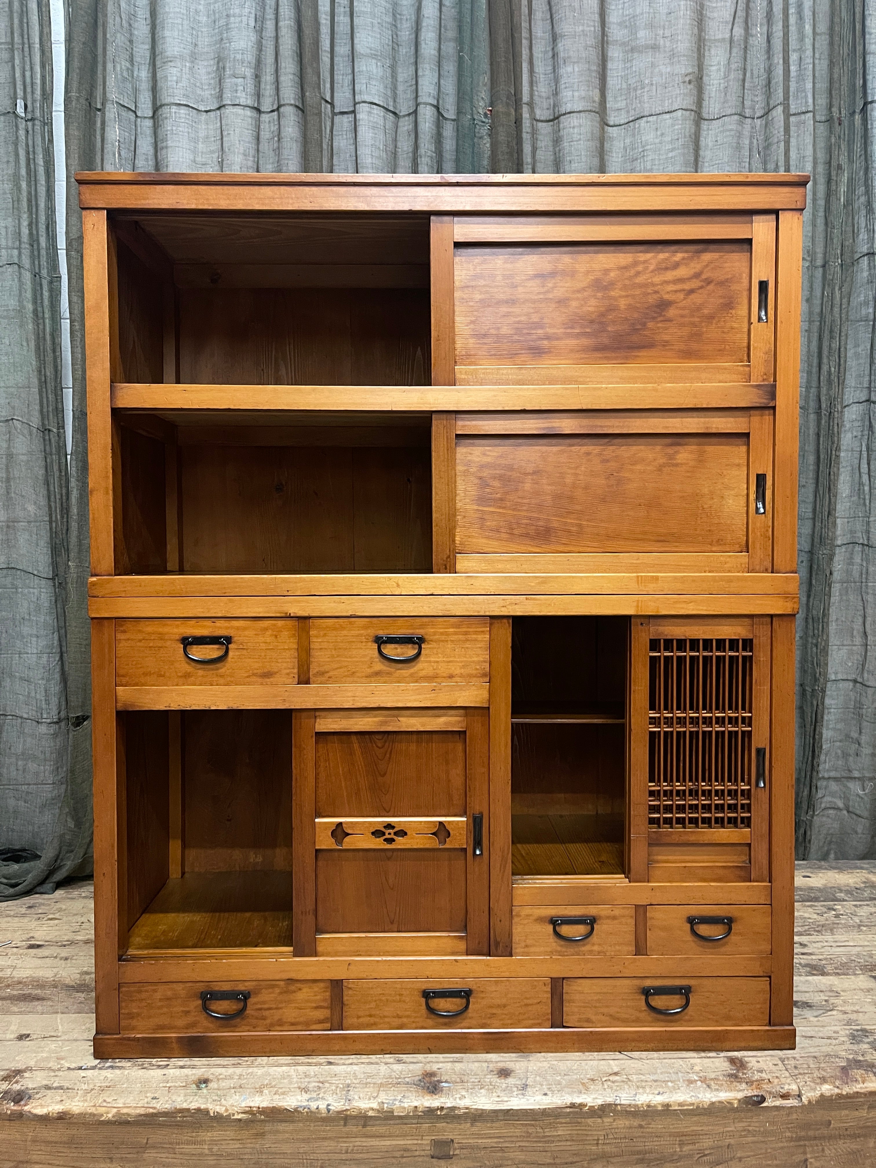 Mizuya, Antique Japanese Kitchen Cabinet - Cedar & Cypress | Early 1900's