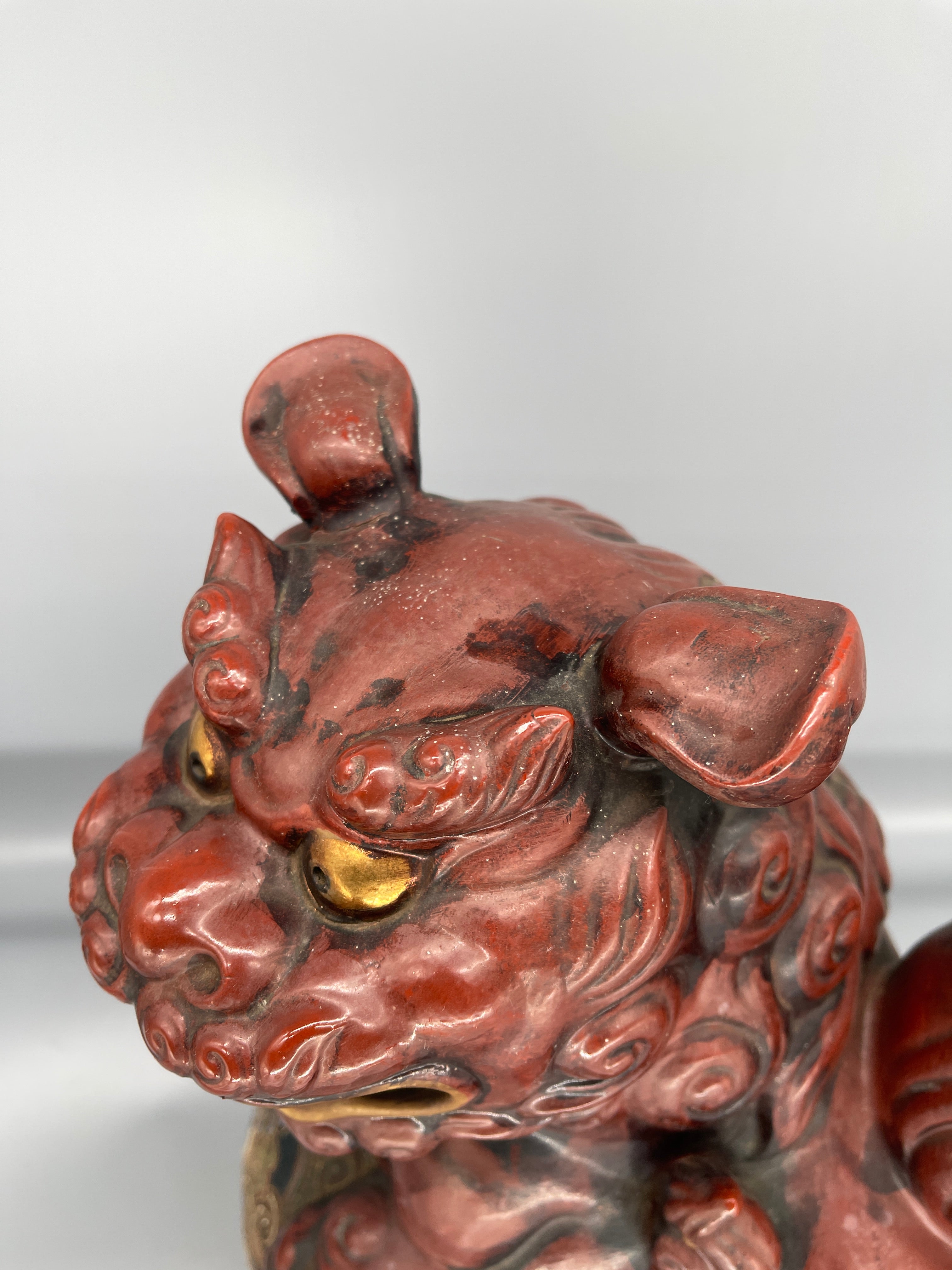 Vintage Japanese Kutani Porcelain Shi-Shi | c.1970