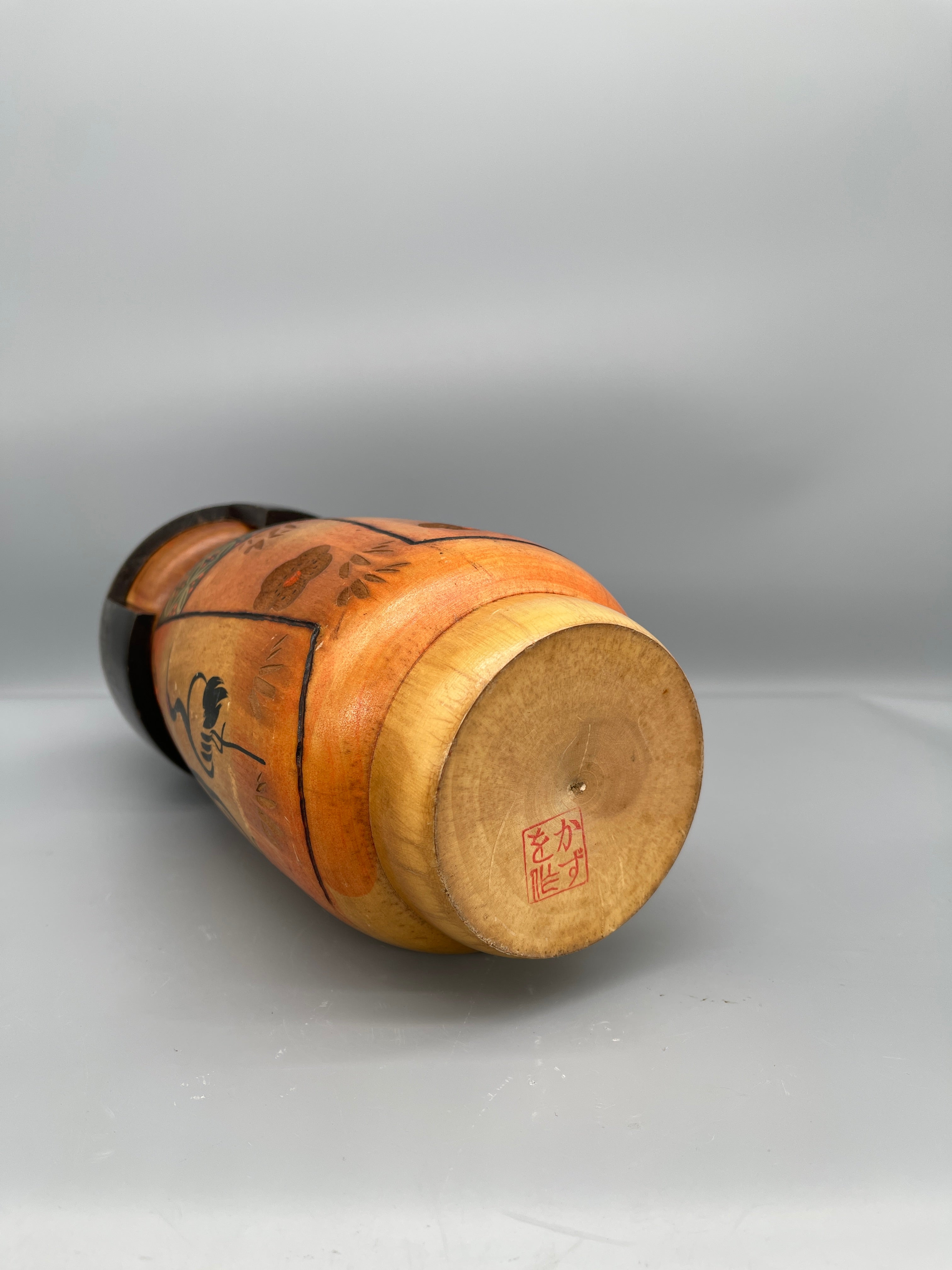 Vintage Japanese Sosaku Kokeshi Doll By Kazuo Takamizawa |