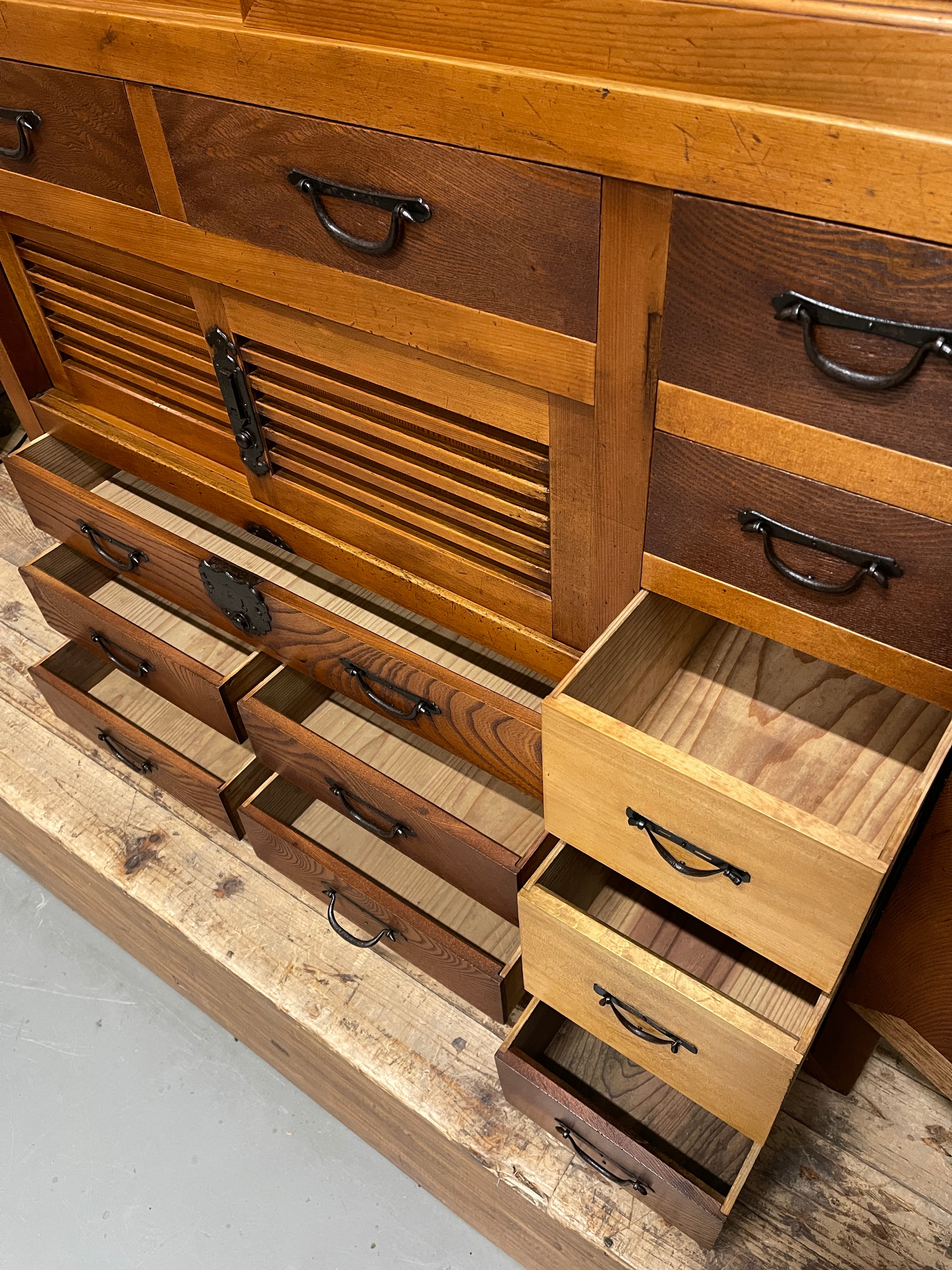 Japanese Choba Dansu, Merchant’s Chest –  Elm & Cedar | Meiji