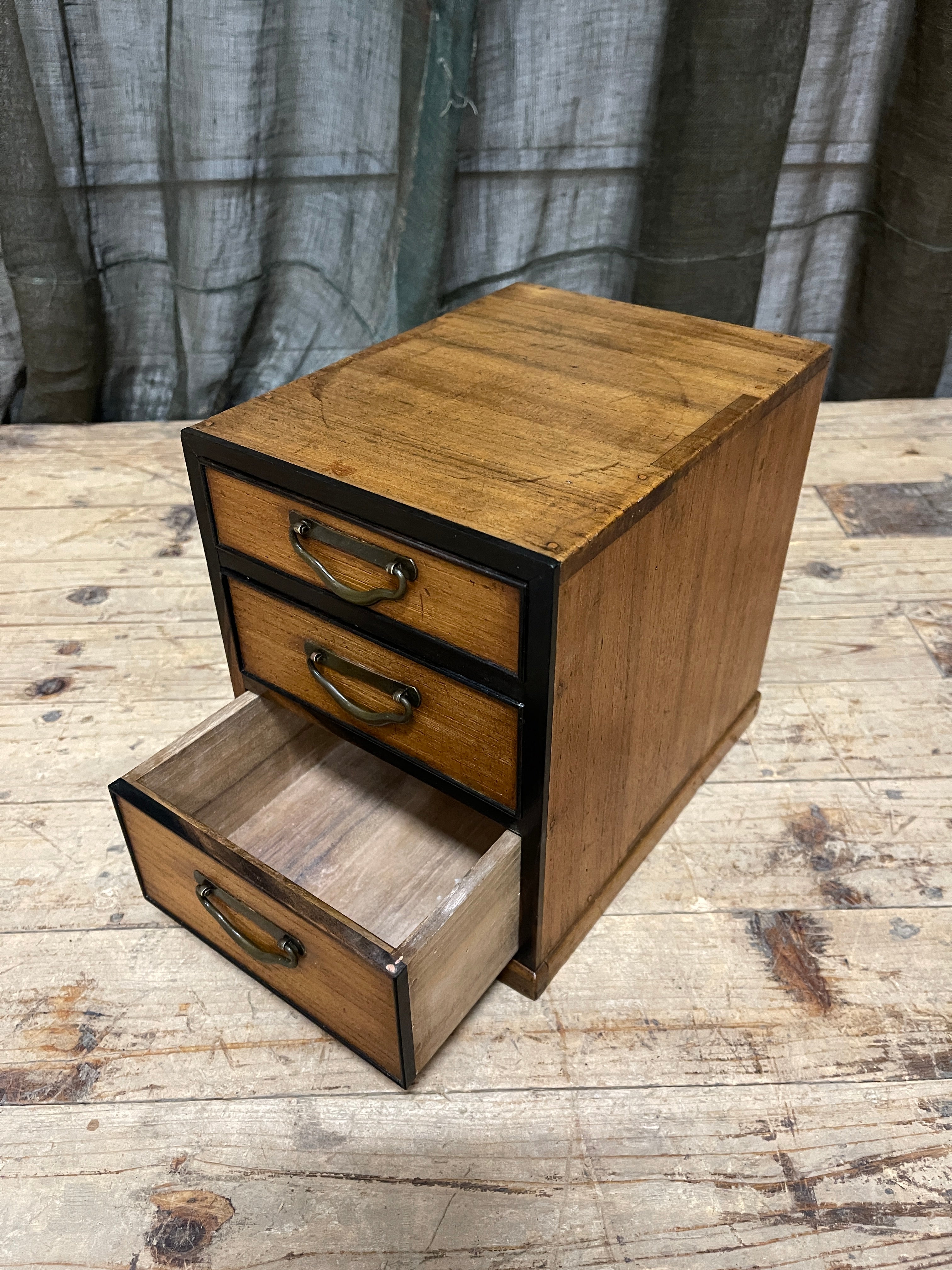 Japanese Three-Drawer storage Box - 1930's