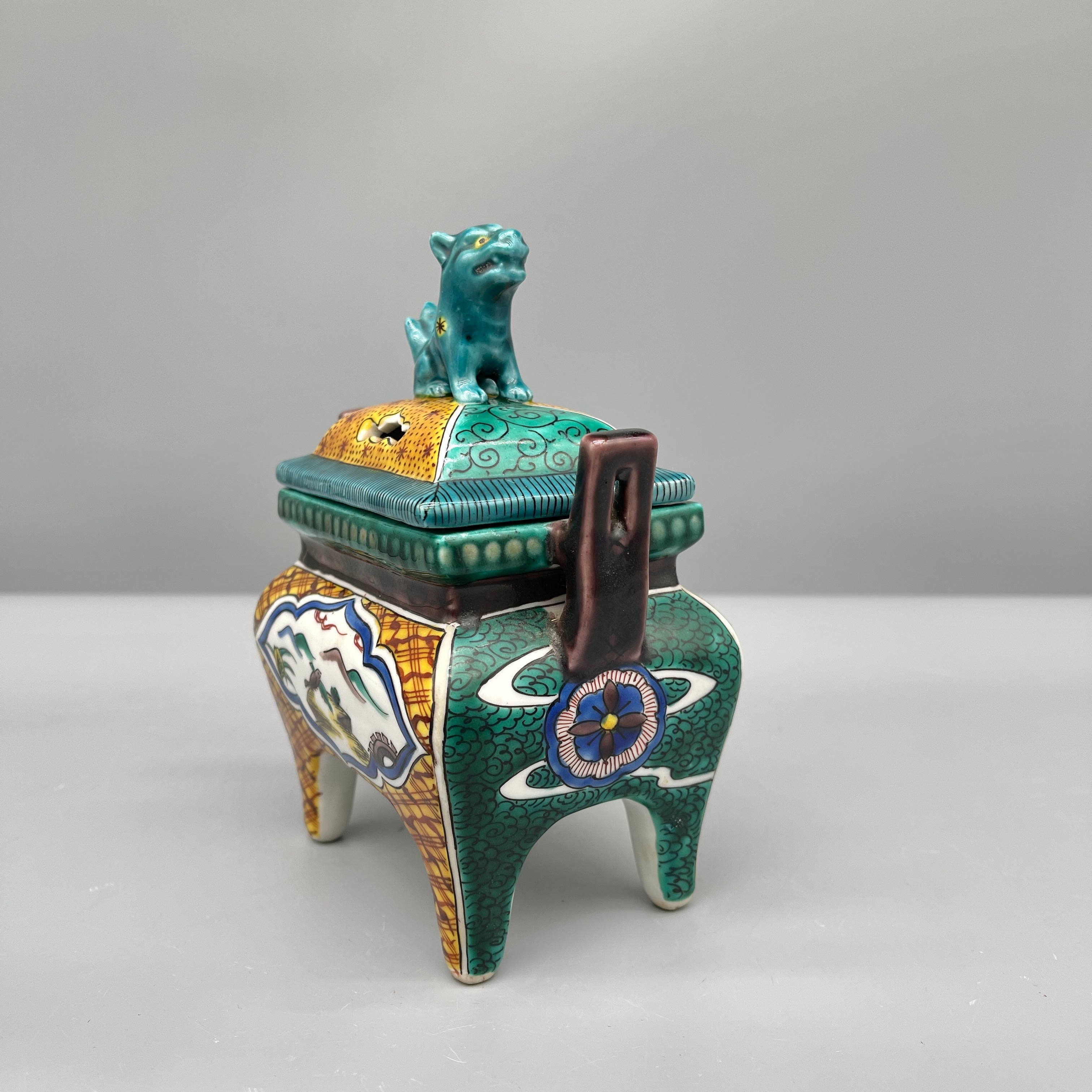 Japanese Kutani Koro, Incense Burner