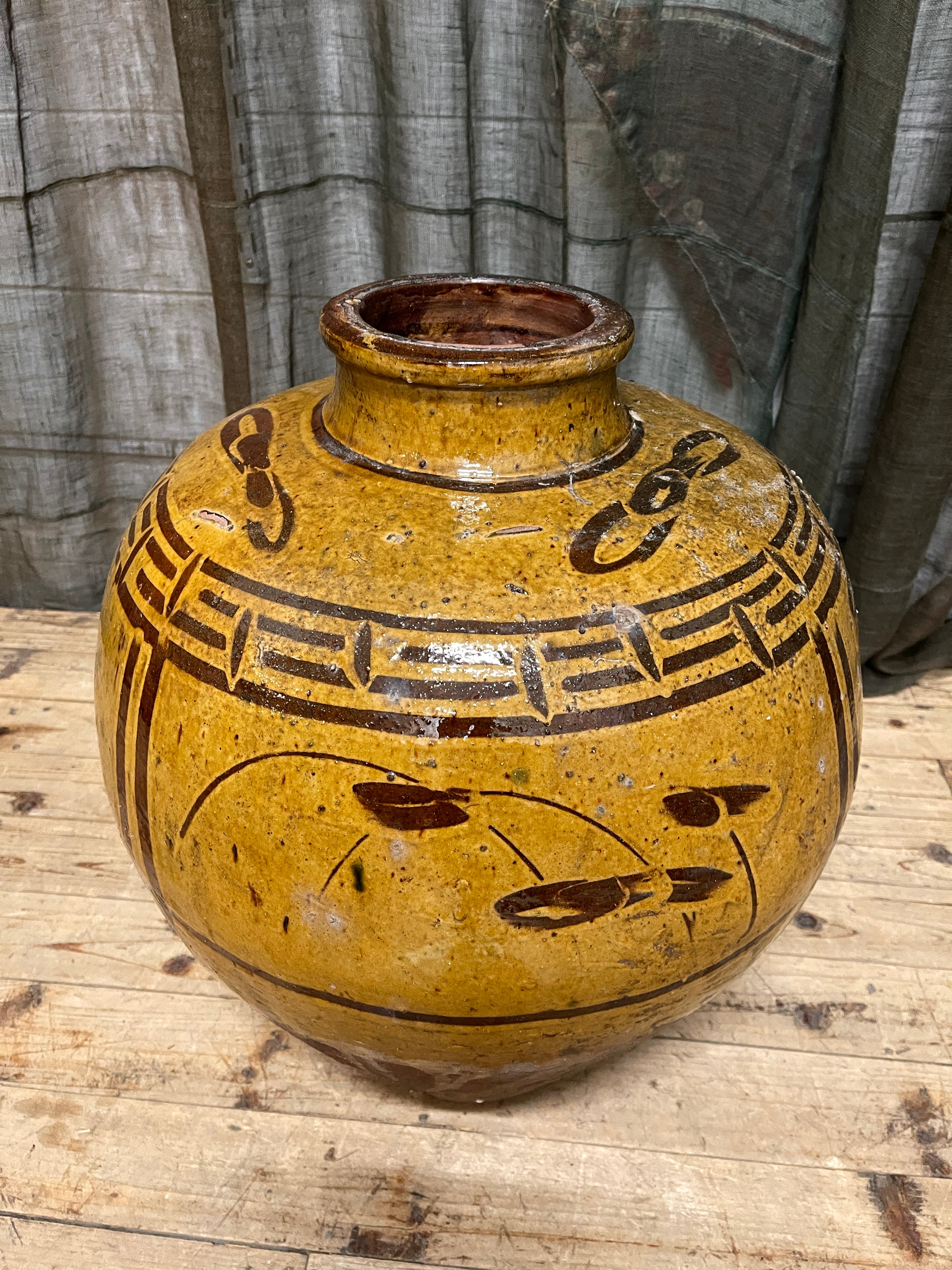 Antique Chinese Martaban Pottery storage Jar