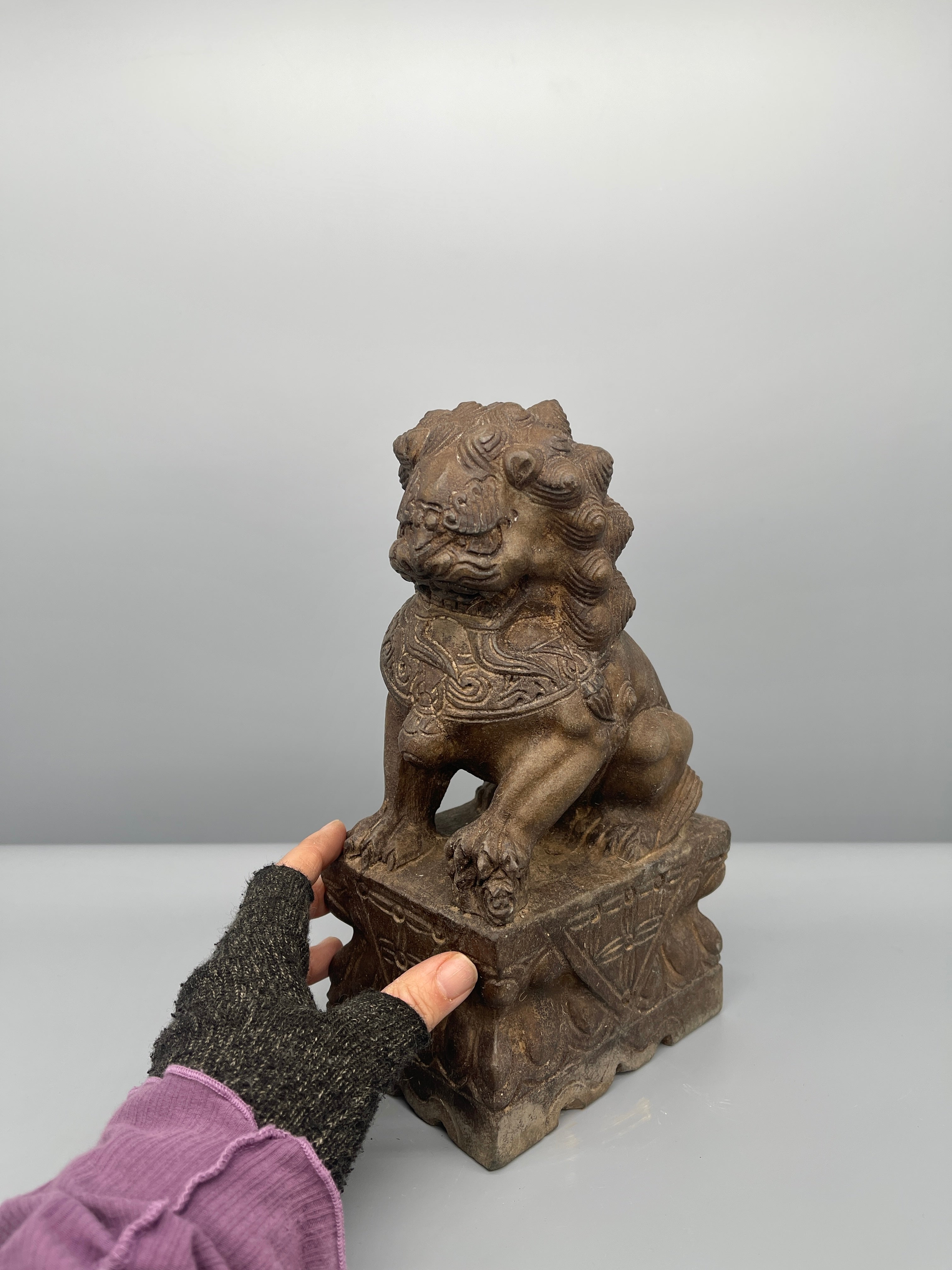 Chinese Stone Foo Dog Statue