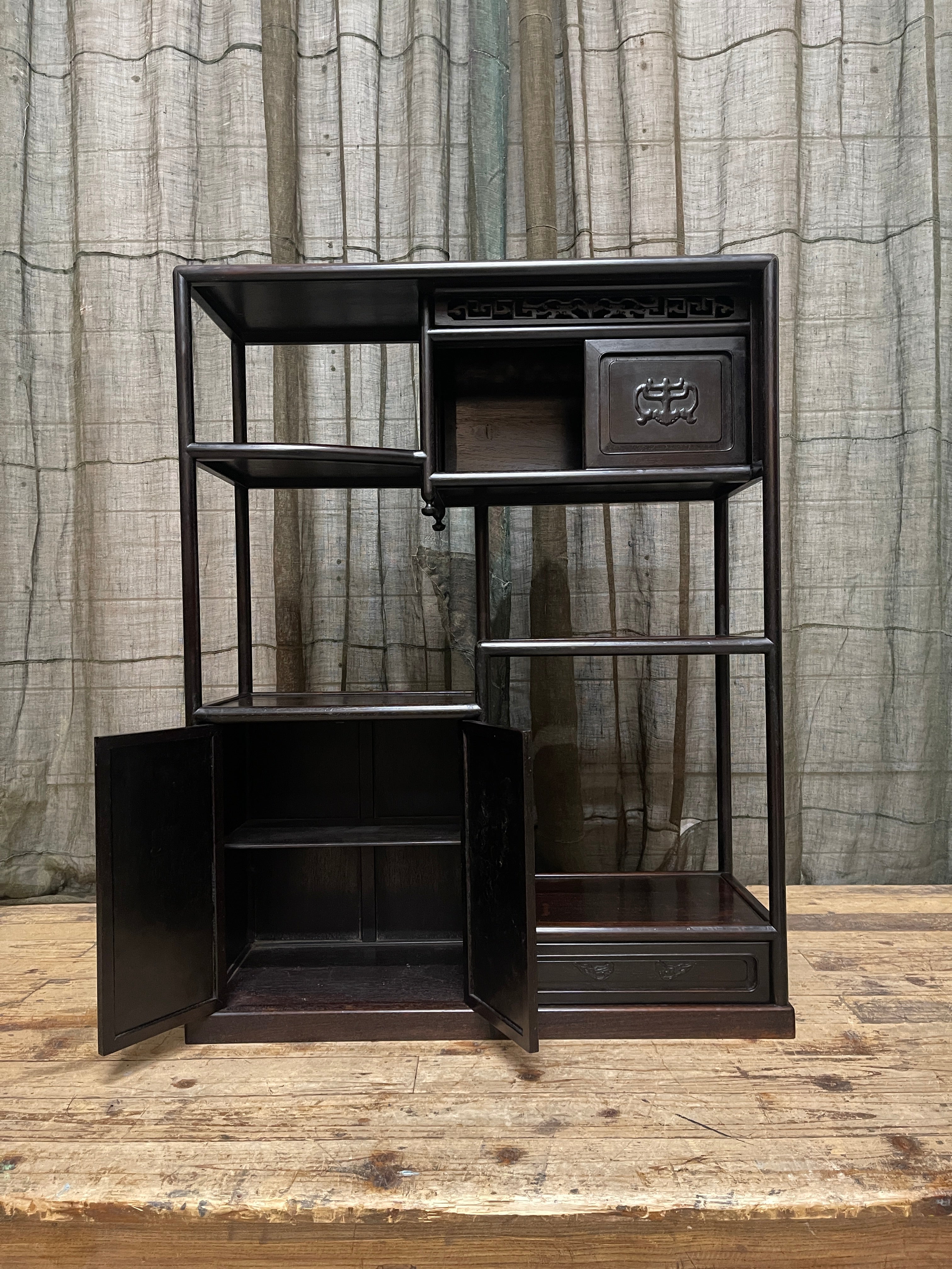 Cha Dana, Midcentury Japanese Tea Cabinet - Rosewood