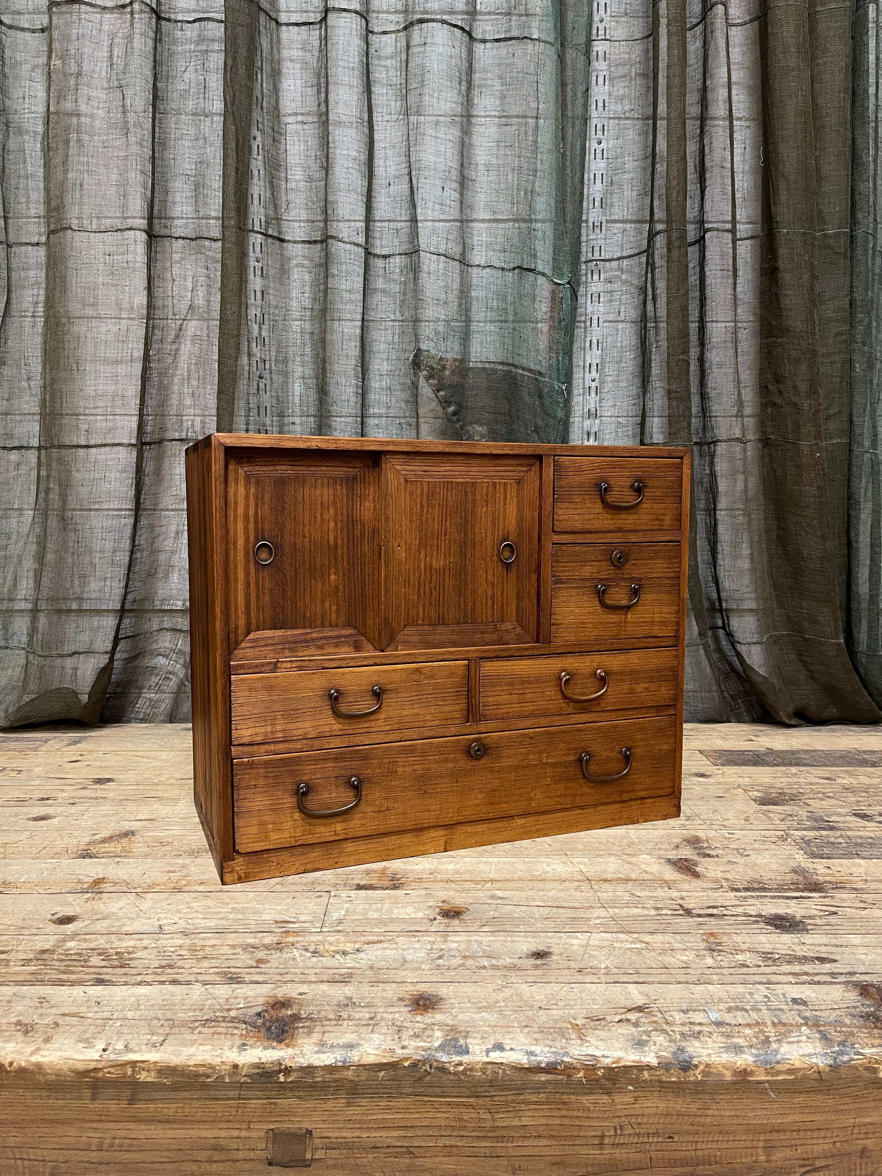 Ko Dansu, Japanese Side Cabinet - Paulownia | Taisho