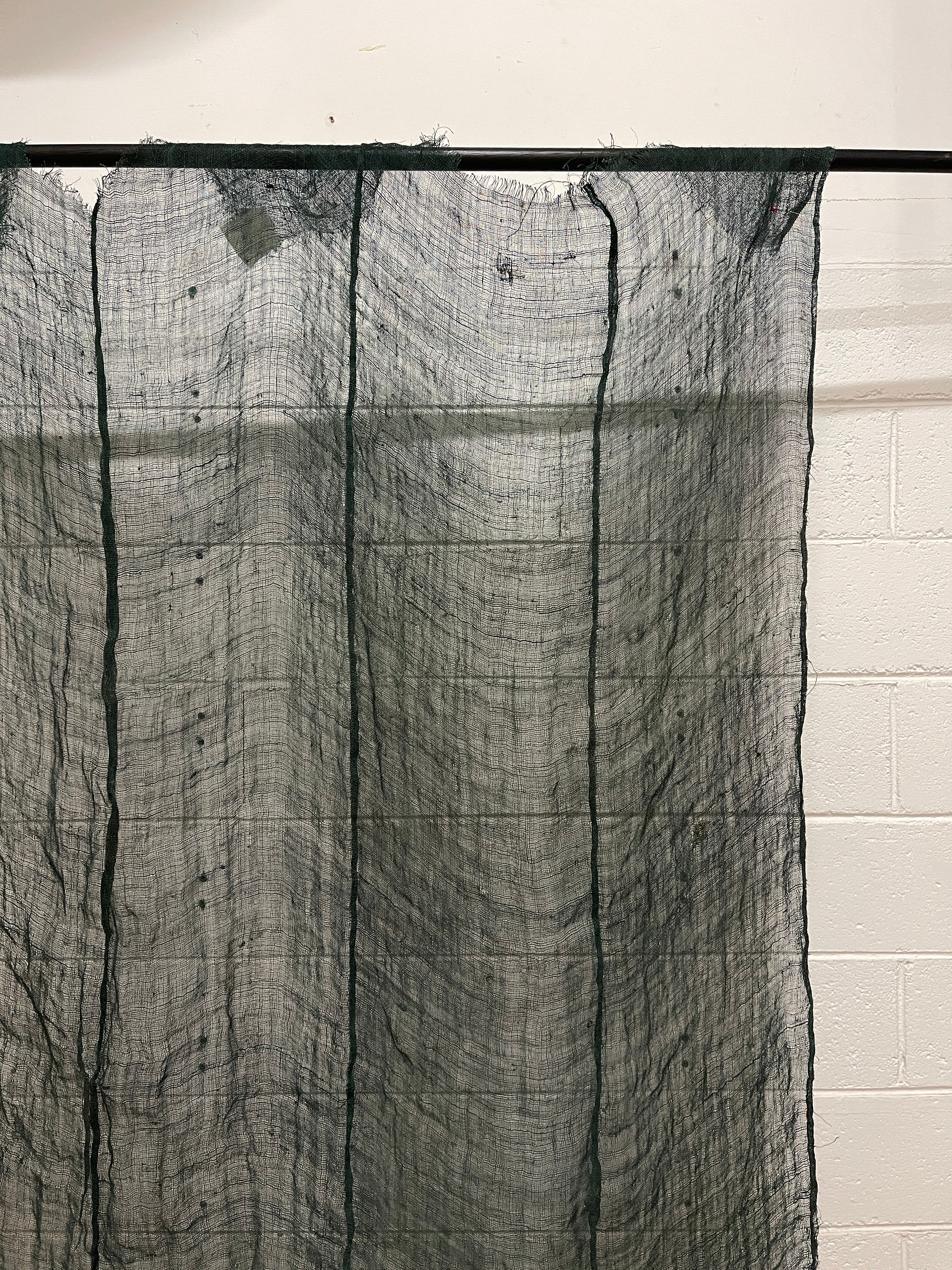 Vintage Japanese Hemp Mosquito Net Fabric - 4 panel