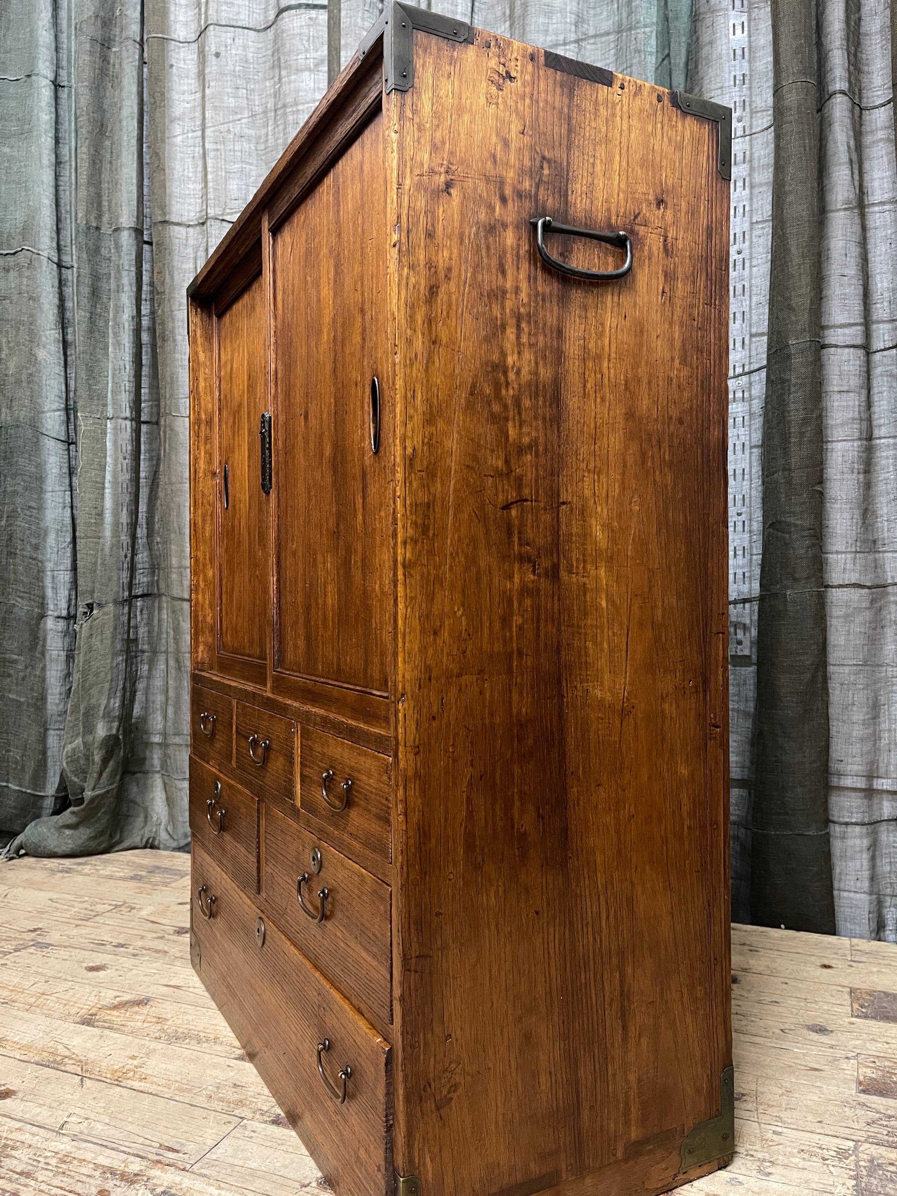 Japanese Choba Dansu, Merchant’s Storage Cabinet –  Paulownia | Showa