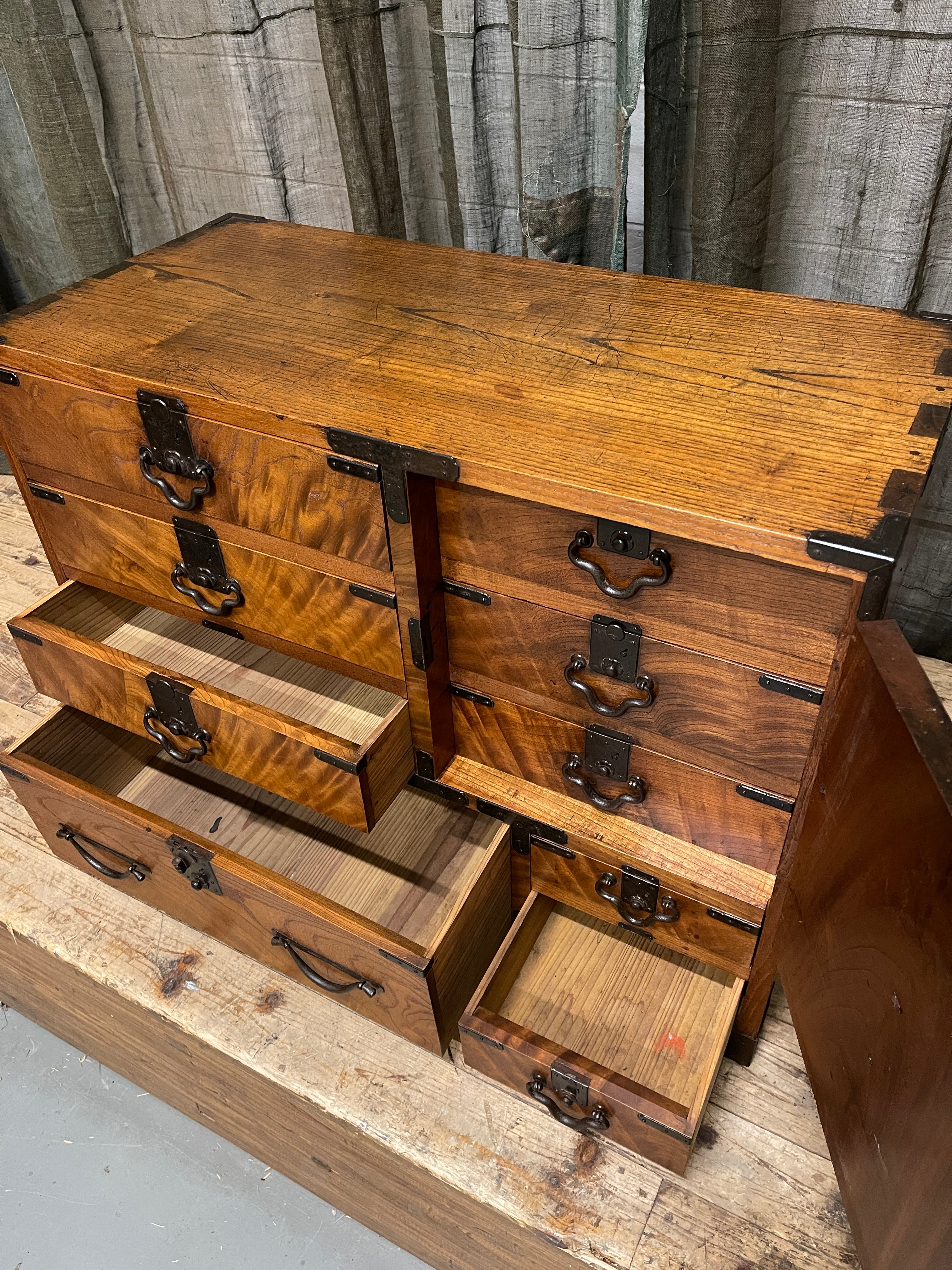 Japanese Choba Dansu, Merchant's Chest - Elm | c.1900