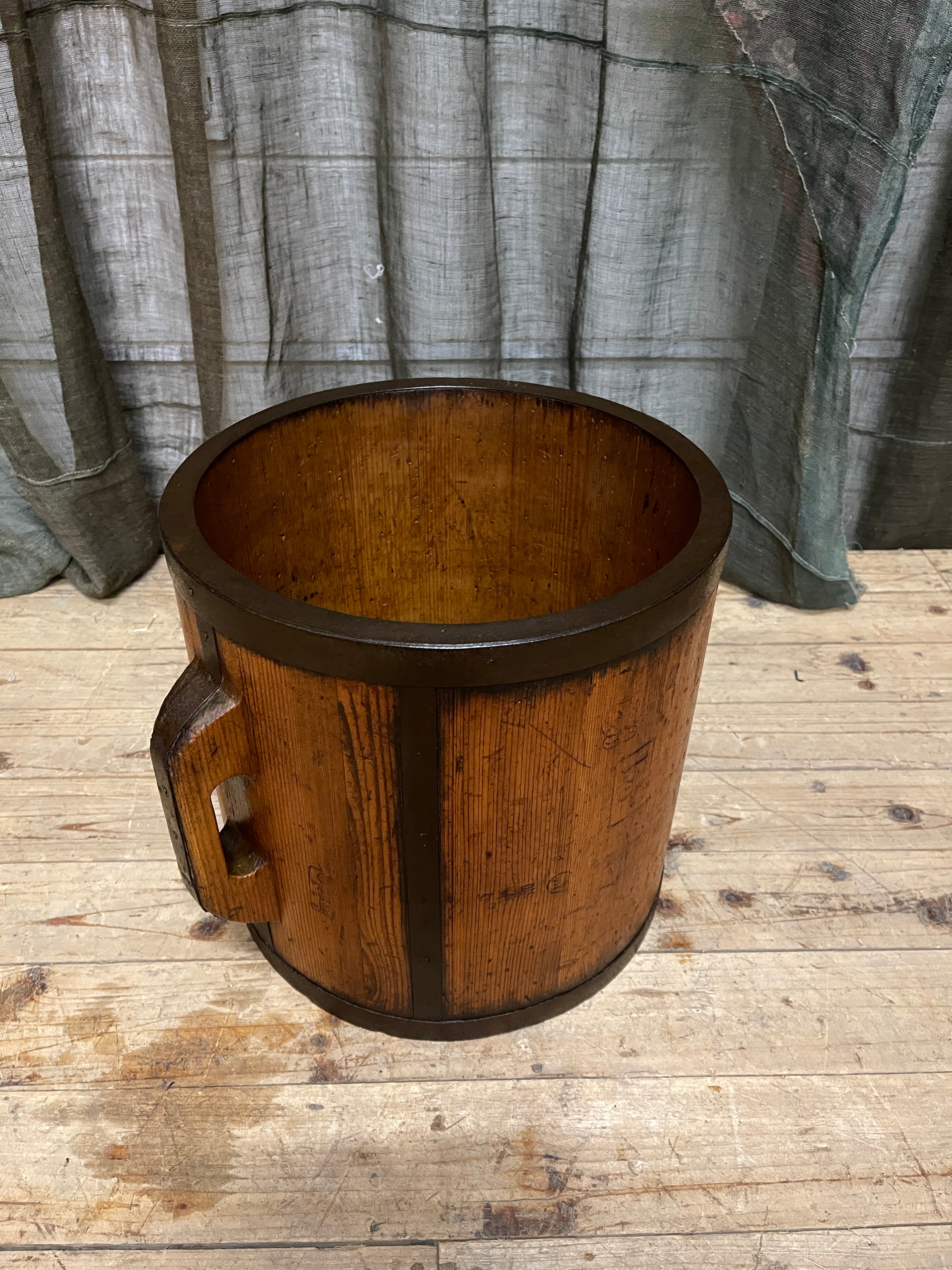 Tomasu, Antique Japanese Rice Measure Bucket