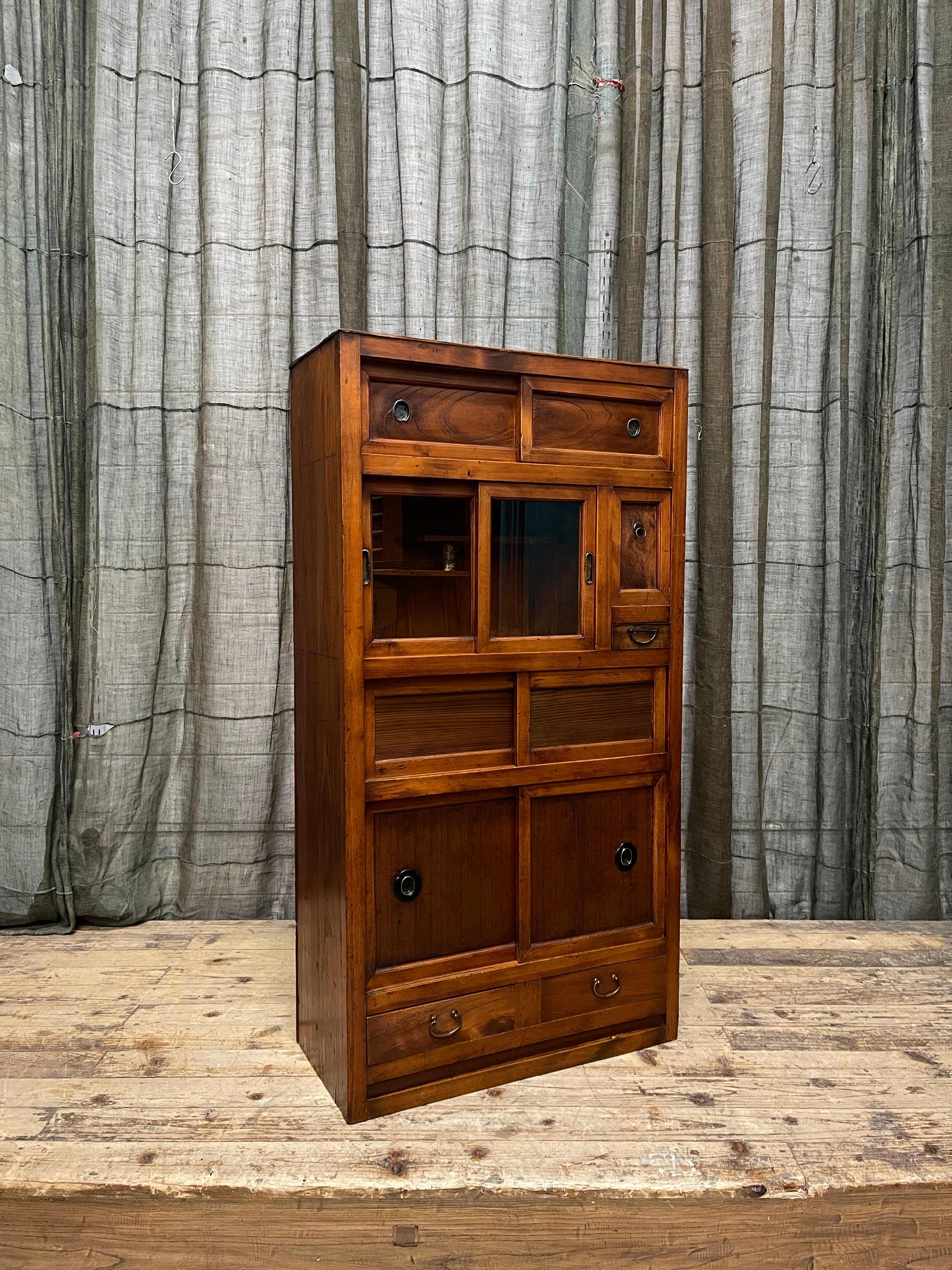 Japanese Mizuya, Kitchen Cabinet - Cedar & Cypress & Elm | Meiji