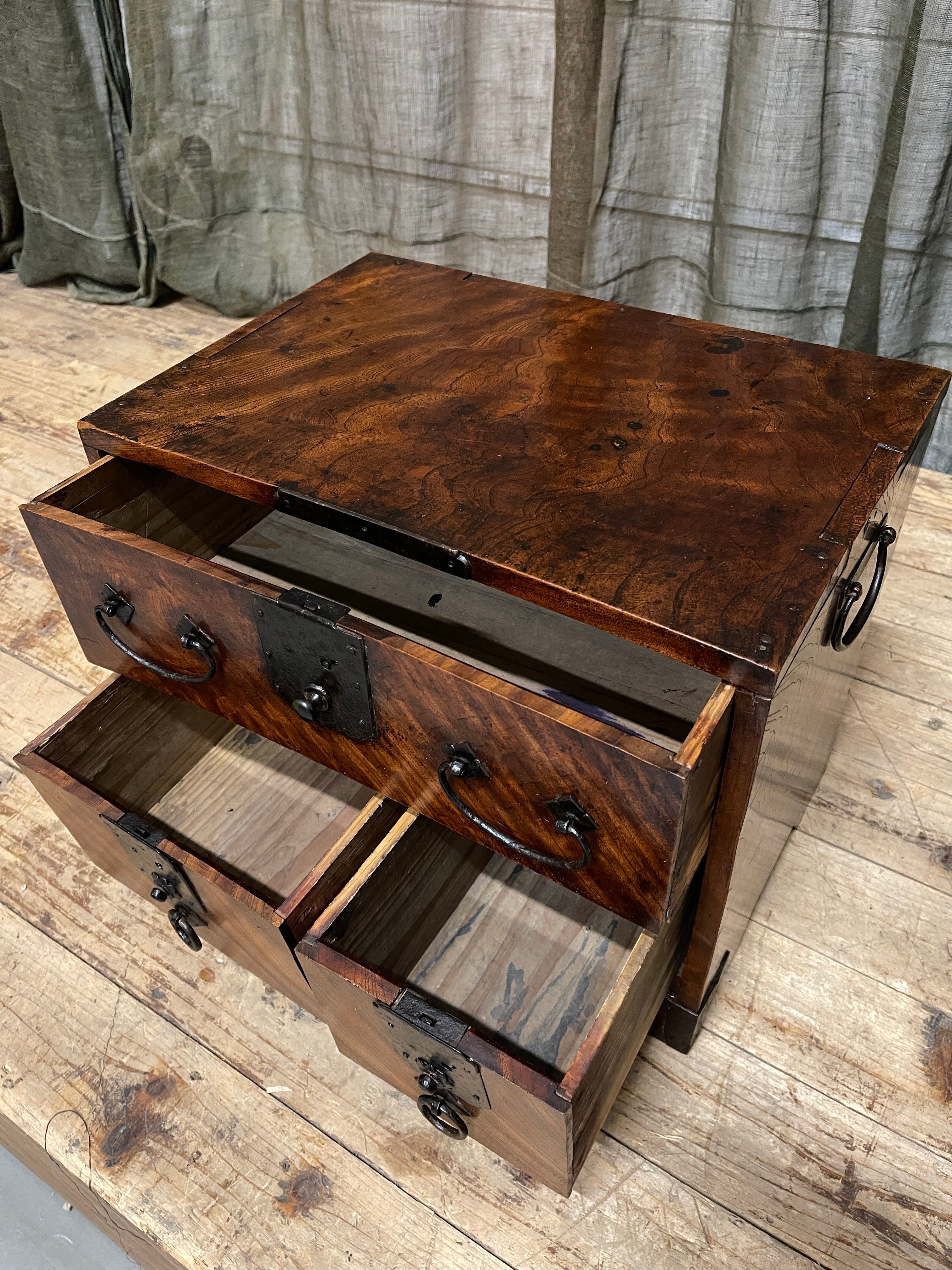 Japanese Document Drawers - Elm | Meiji