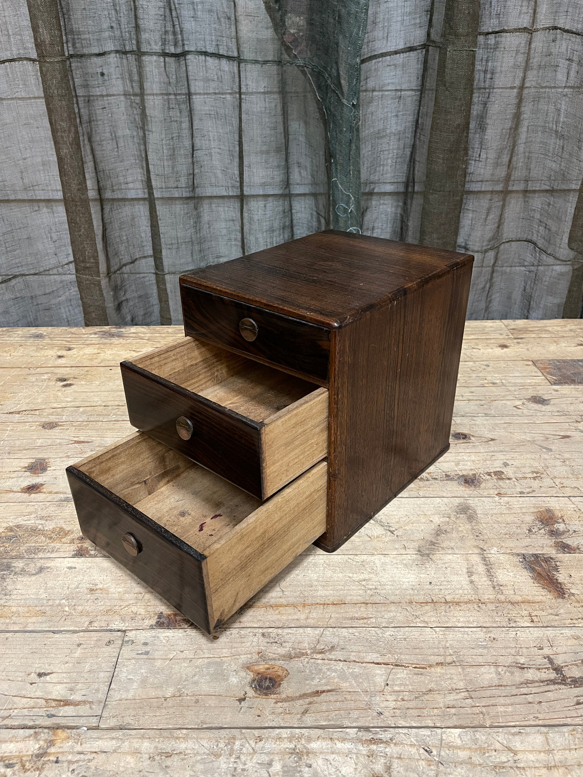 Vintage Japanese Sewing Box, Hari Bako | Showa
